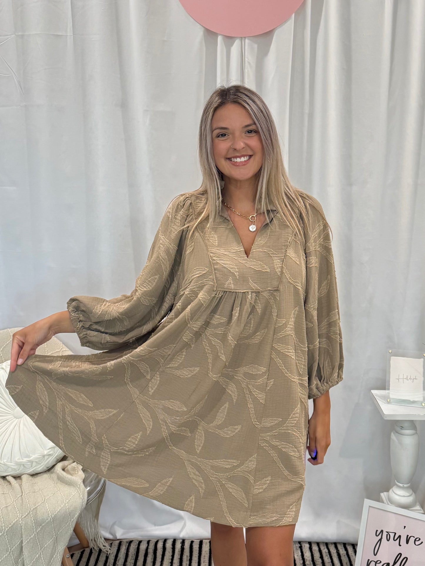 Signature Taupe Dress
