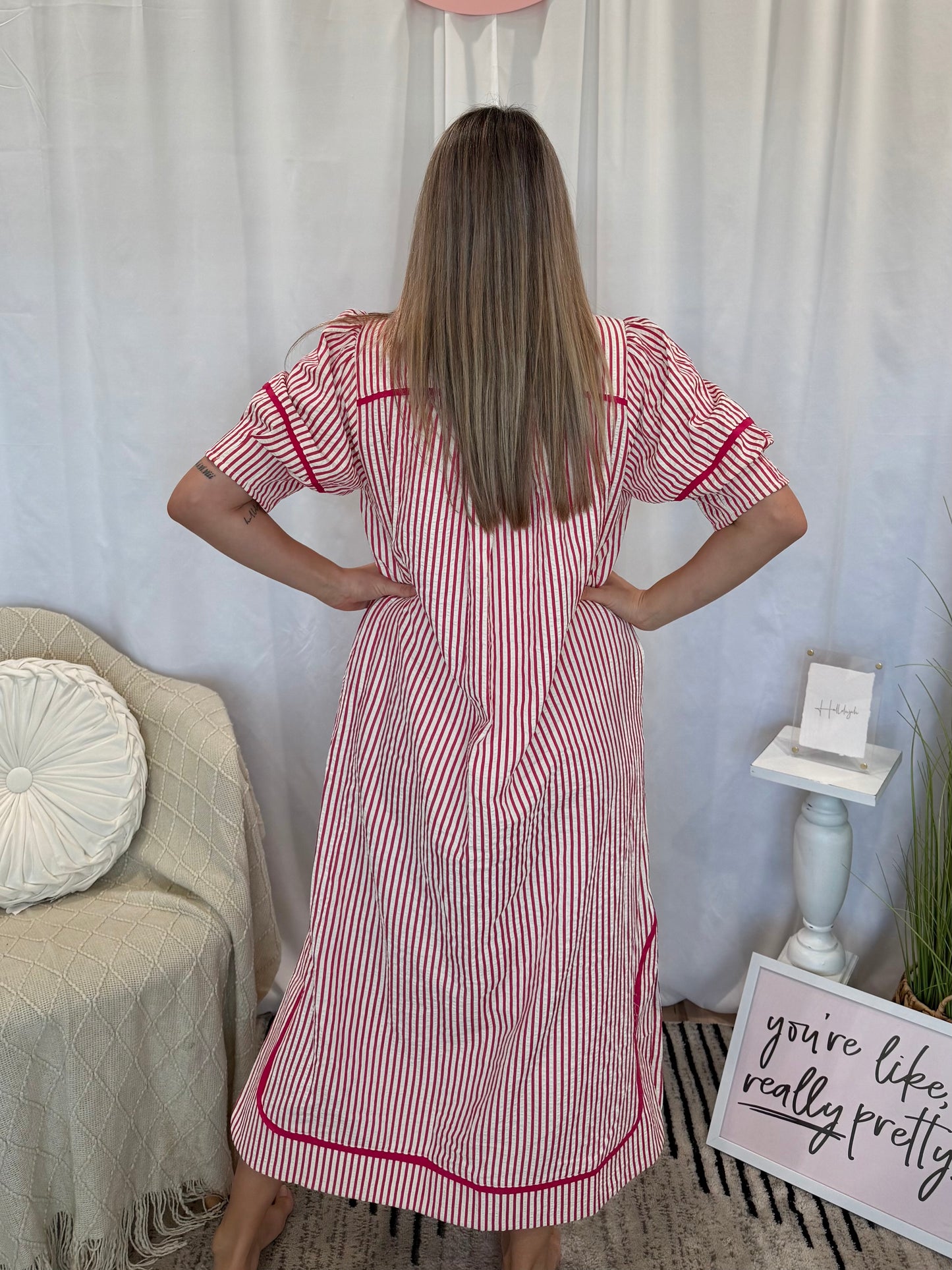 Pink Vacay Dress (Pockets!)