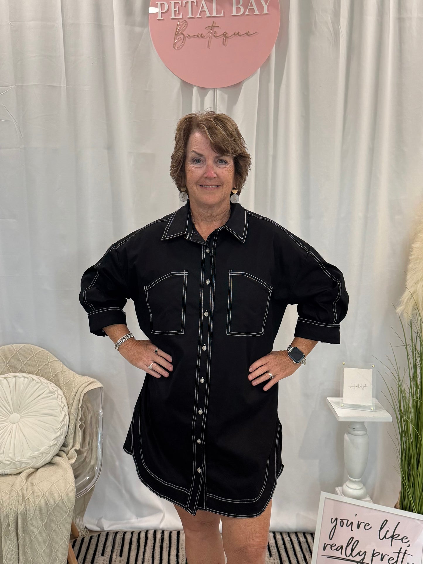 Licorice Denim Dreamsickle Dress