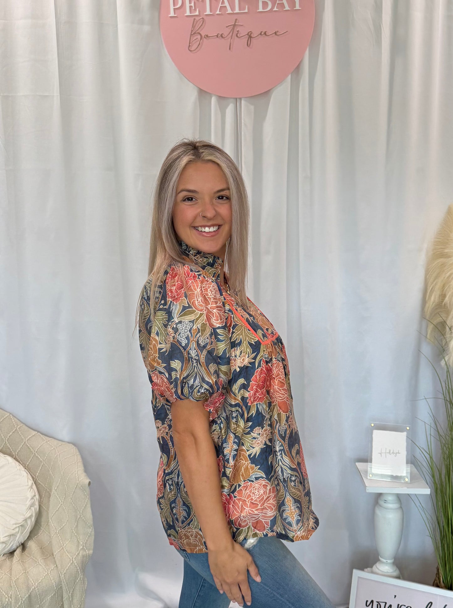 Ornate Floral Top