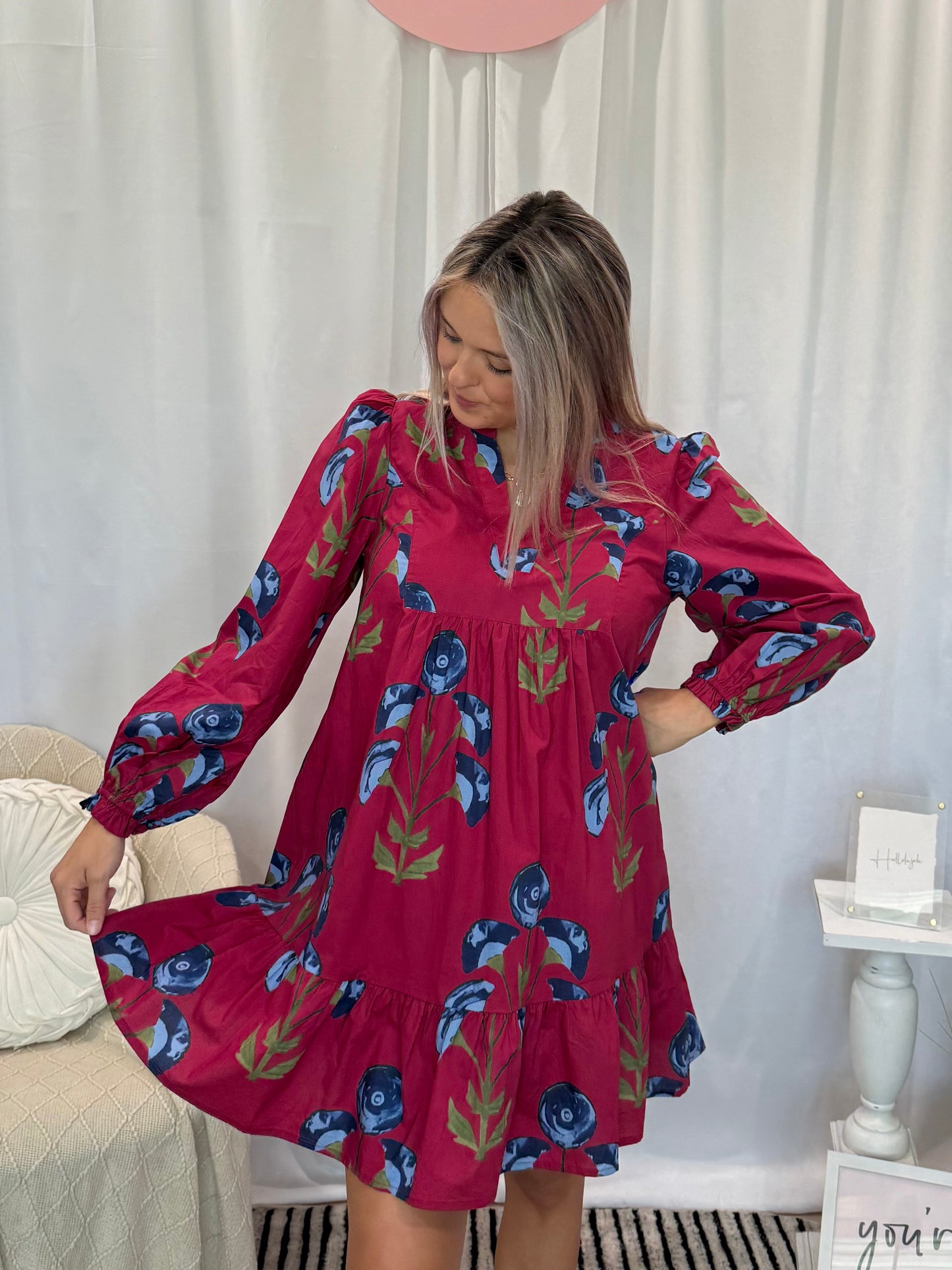 Sassy Fuchsia Dress