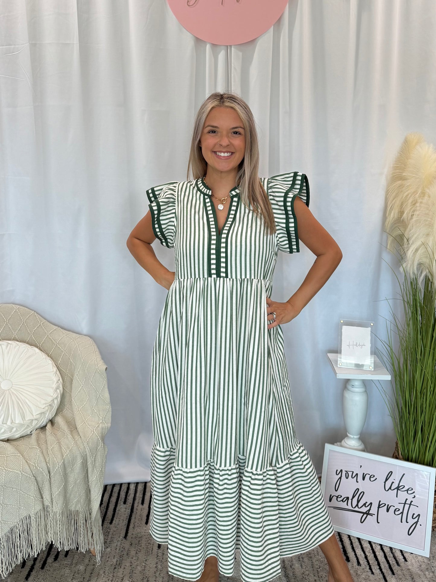 Emerald Gem Dress (Pockets!)