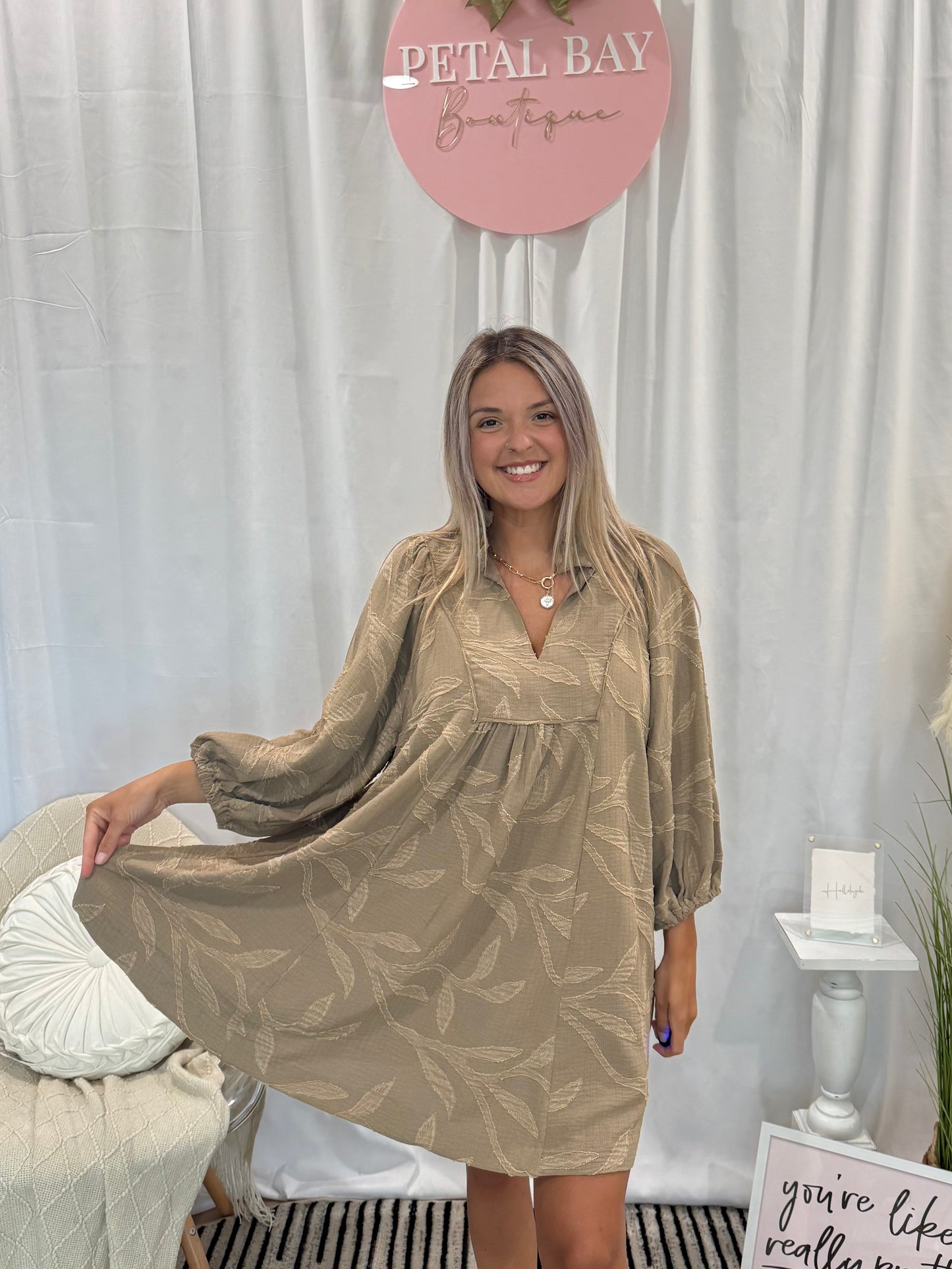 Signature Taupe Dress