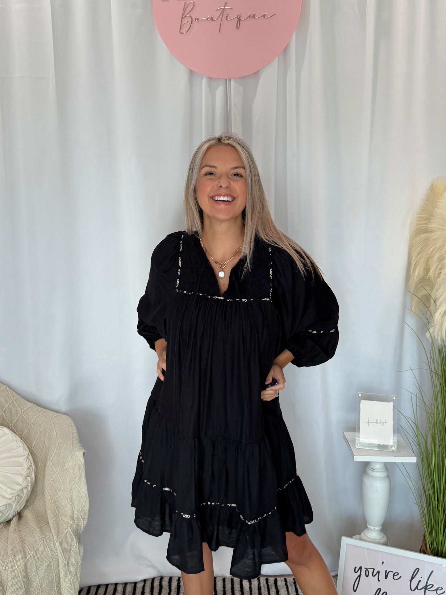 Simply Elegant Onyx Dress