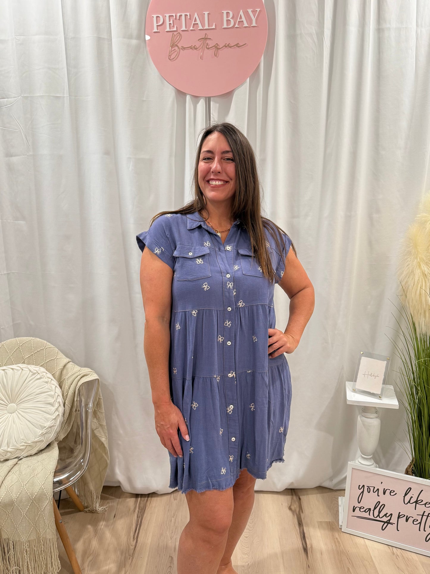 Blueberry Twist Dress