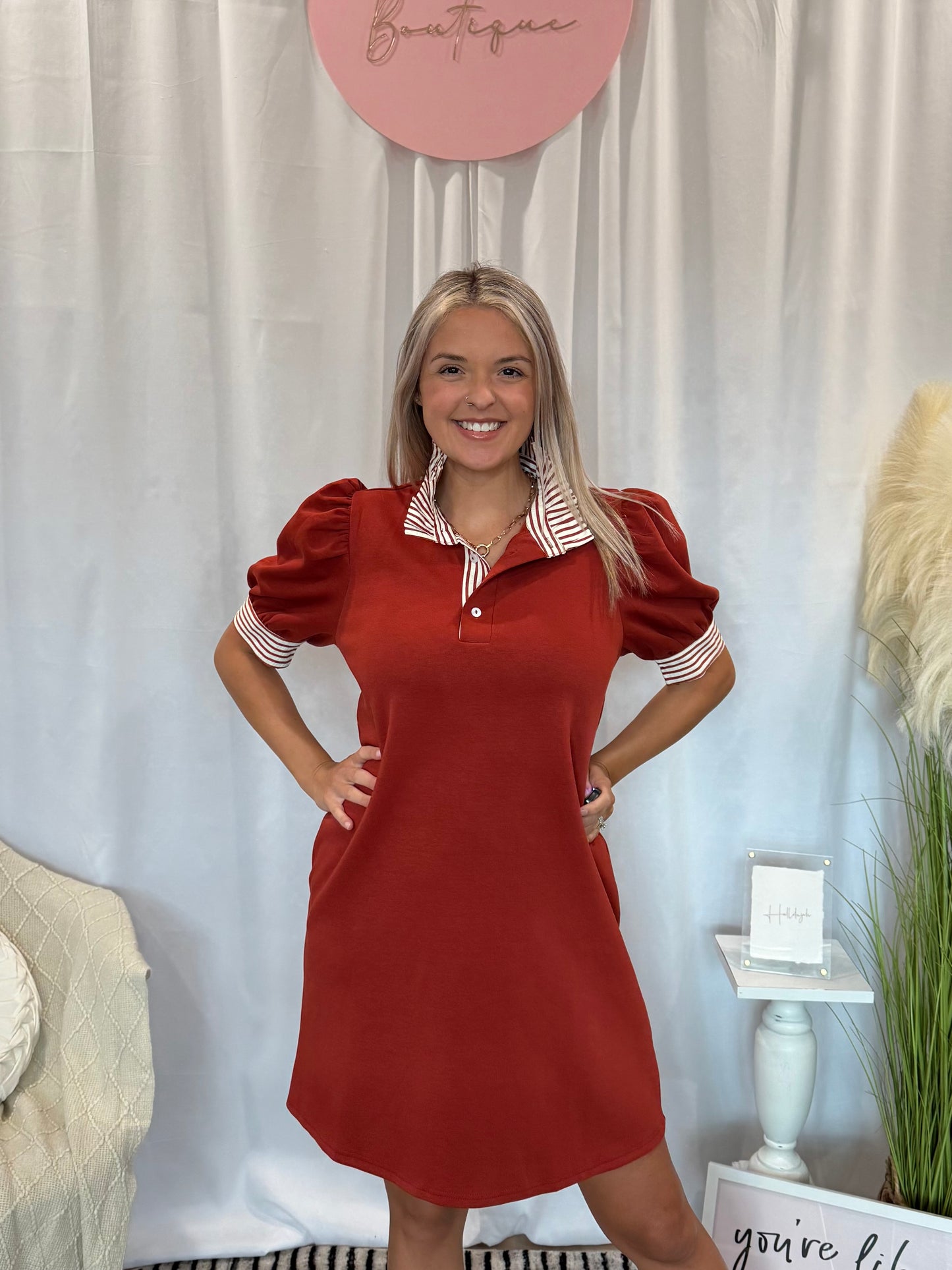 Pumpkin Drizzle Dress (Pockets!)