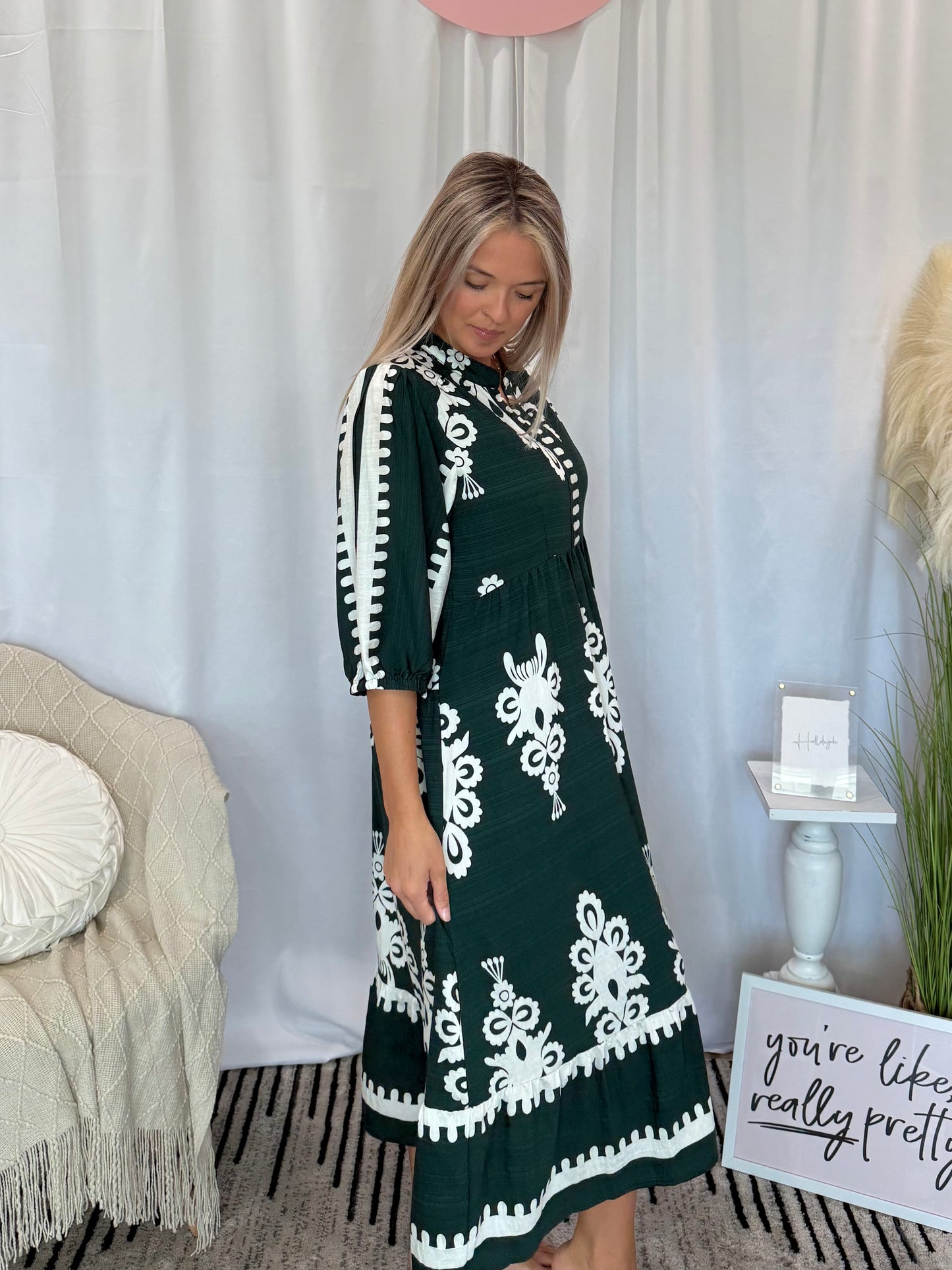 Evergreen French Quarter Dress