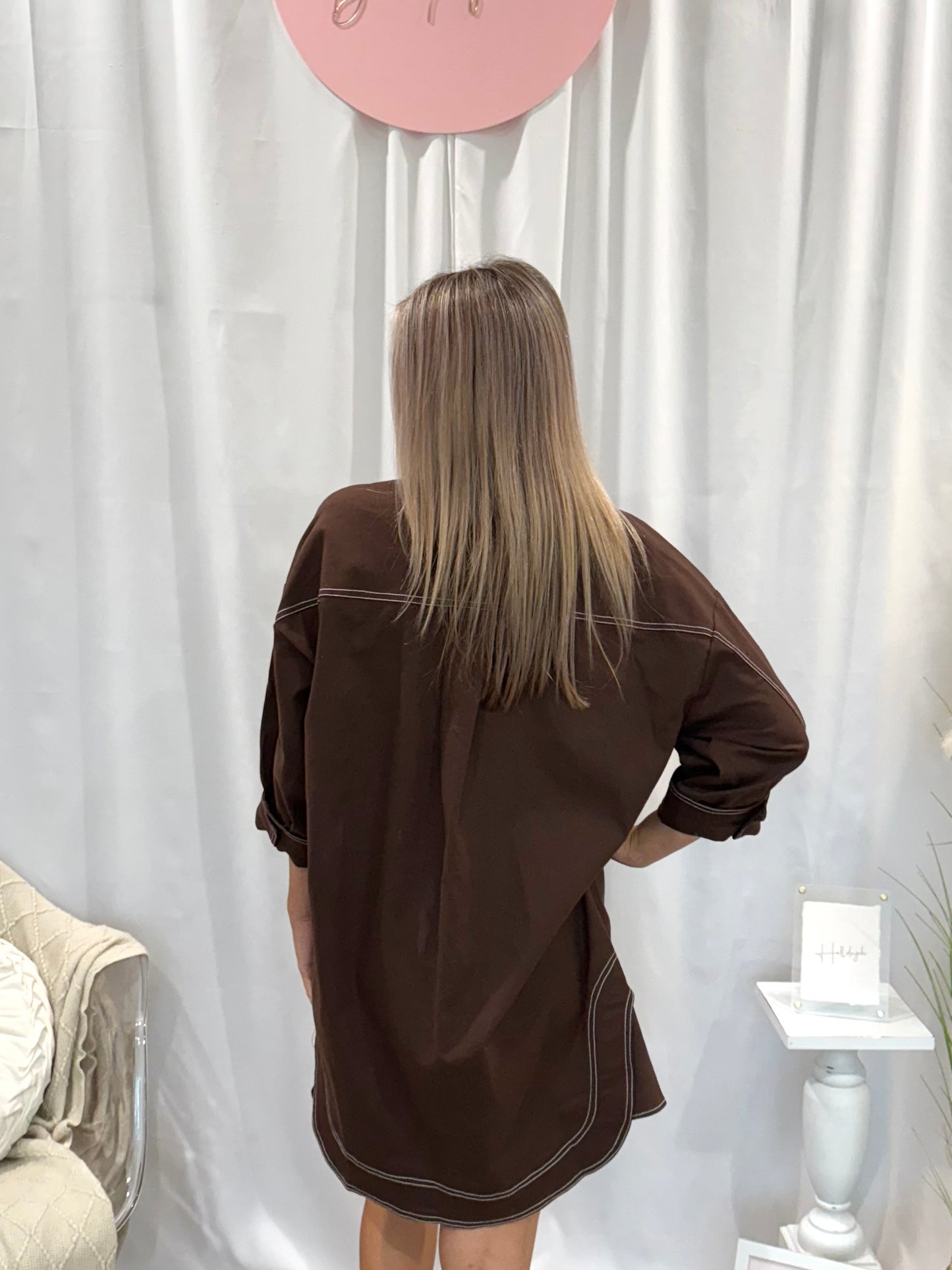 Chocolate Denim Dreamsickle Dress