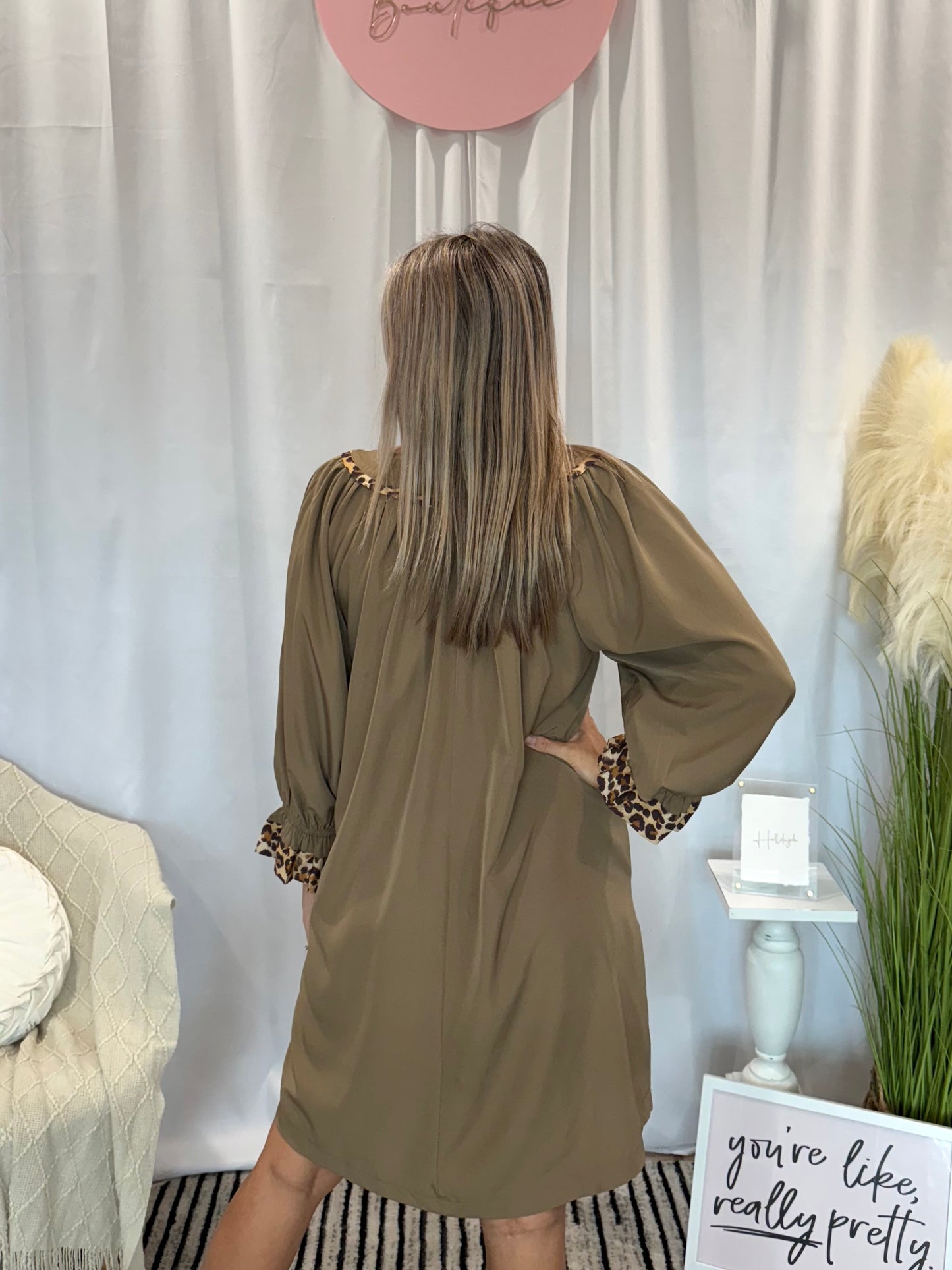 Marvelous Beige Dress (Pockets!)