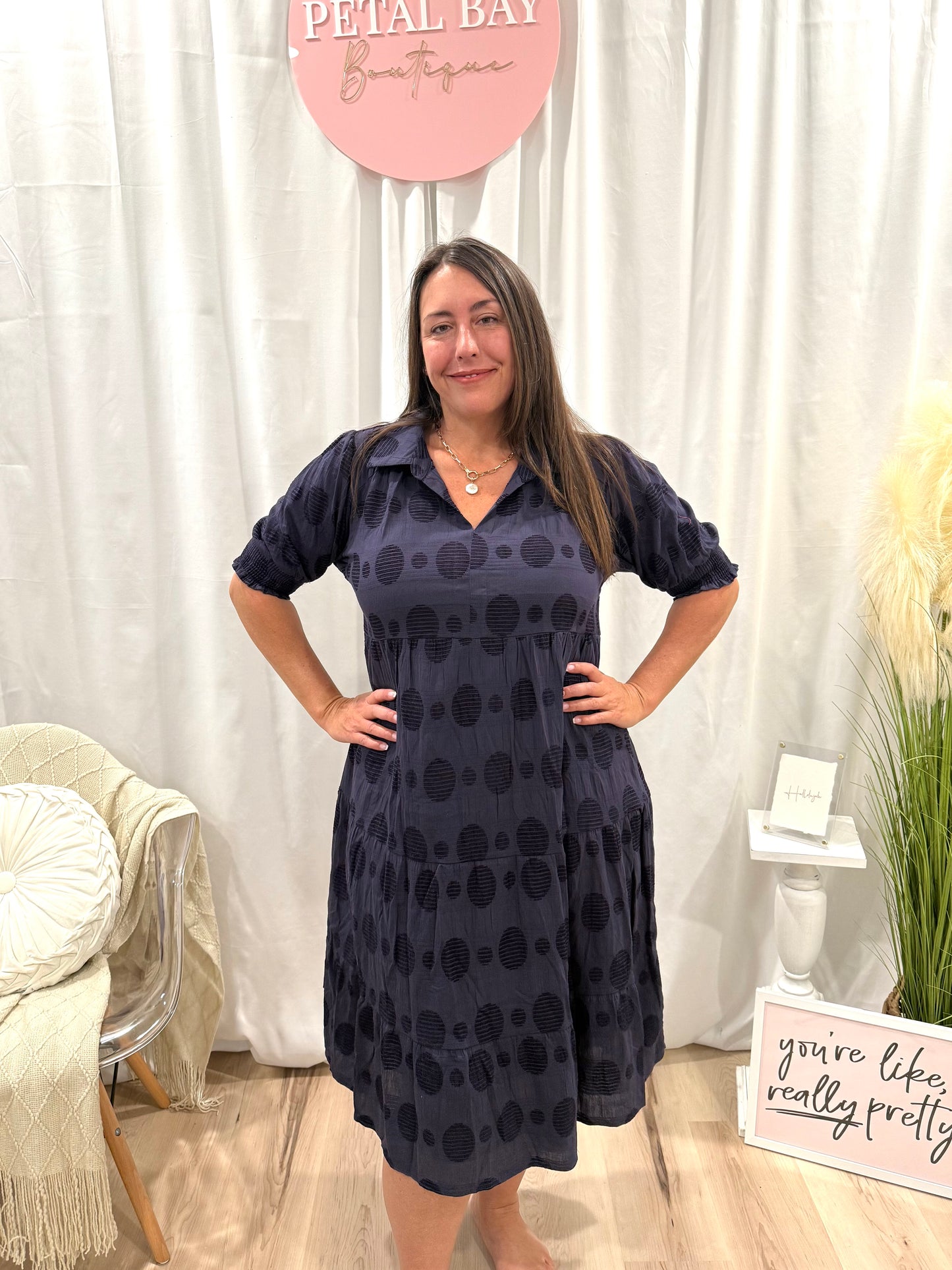 Navy Nightshade Dress