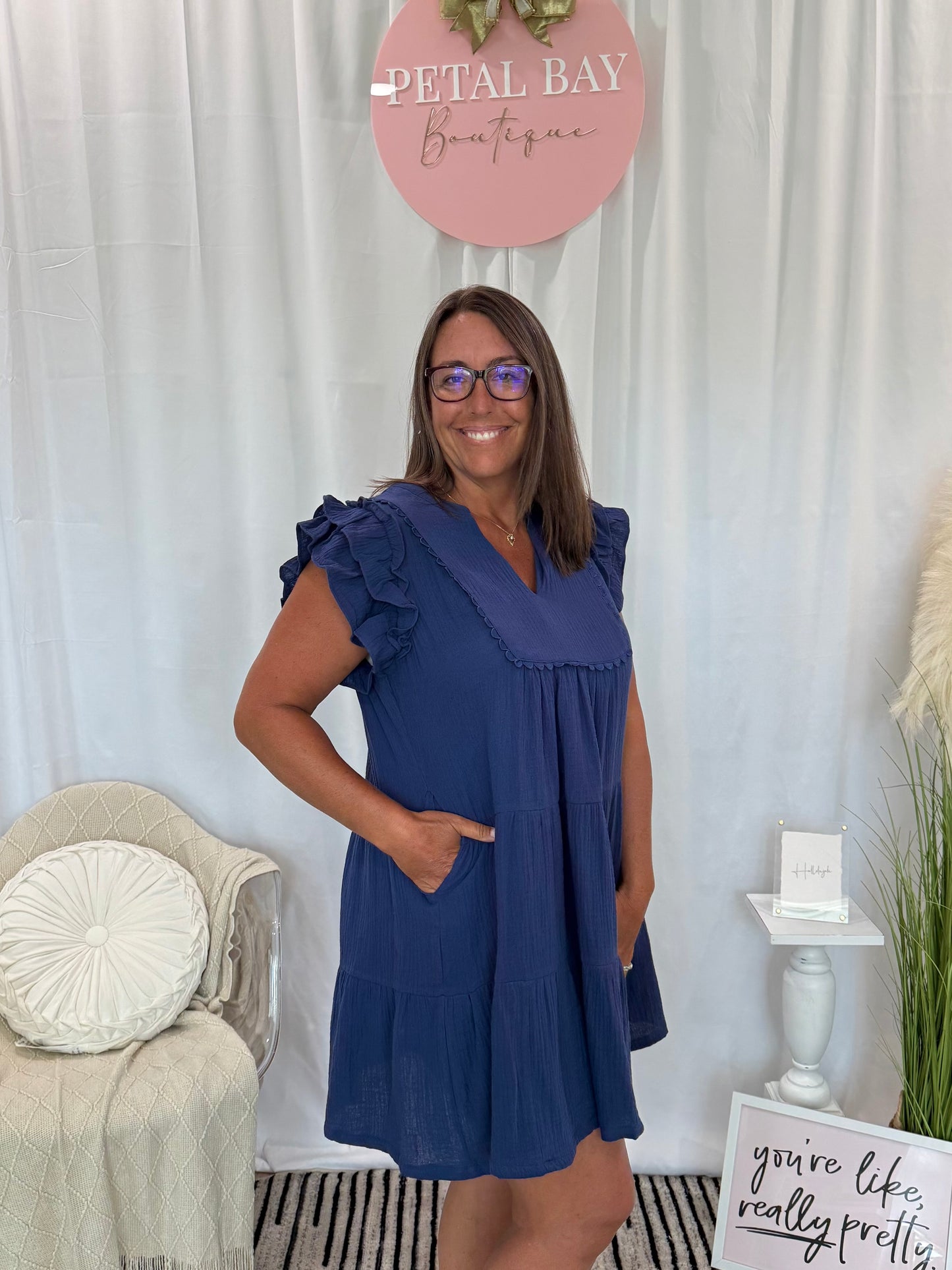 Twilight Azure Dress (Pockets!)