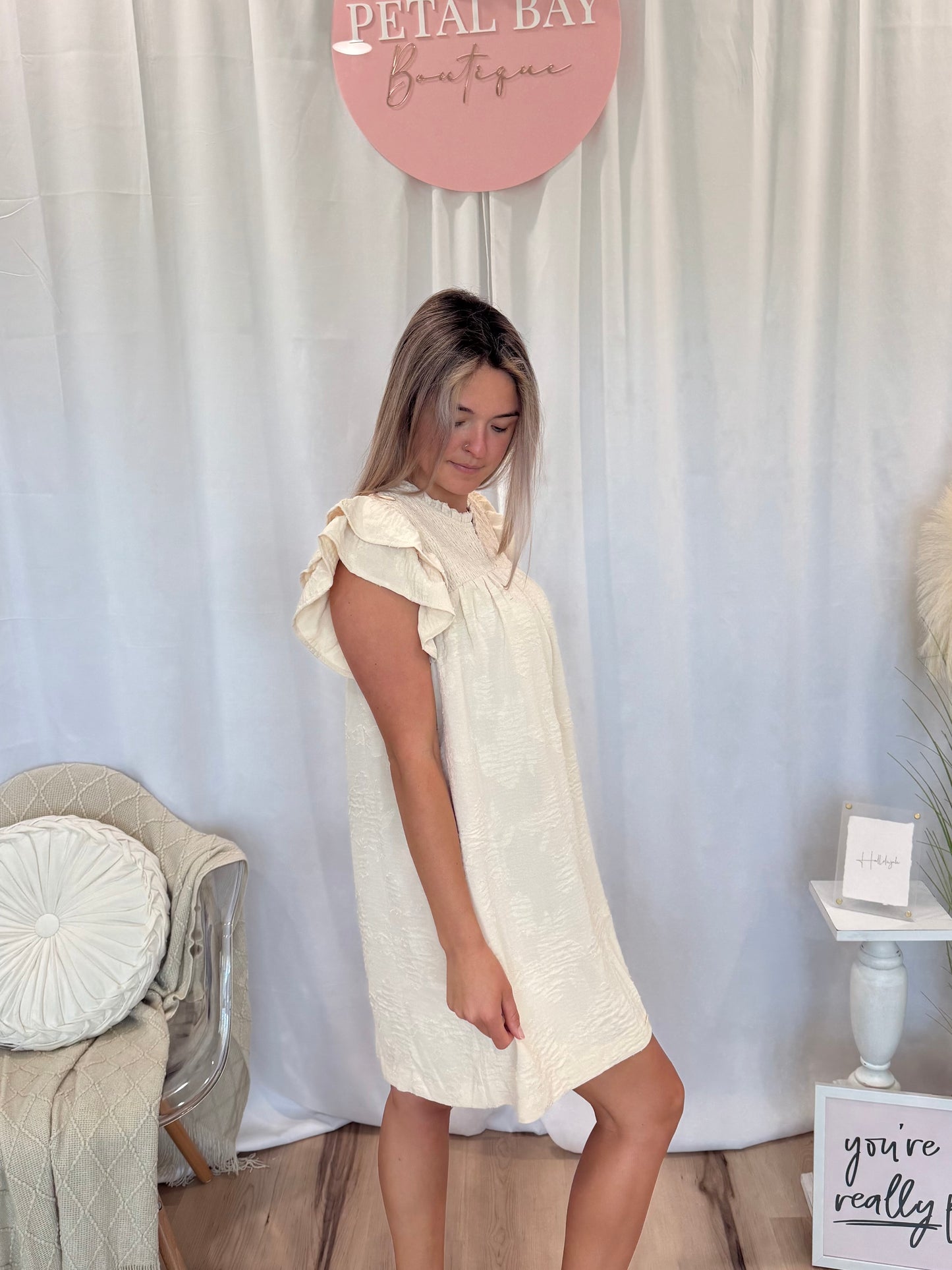 Classy Beige Dress