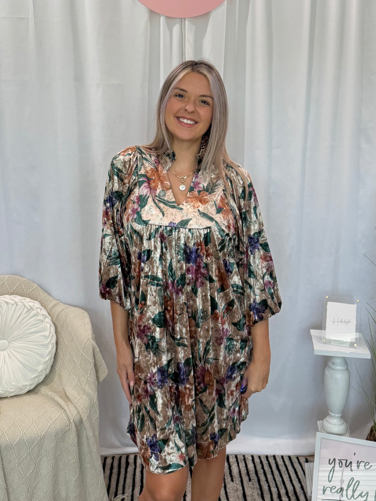 Velvet Glimmer Dress