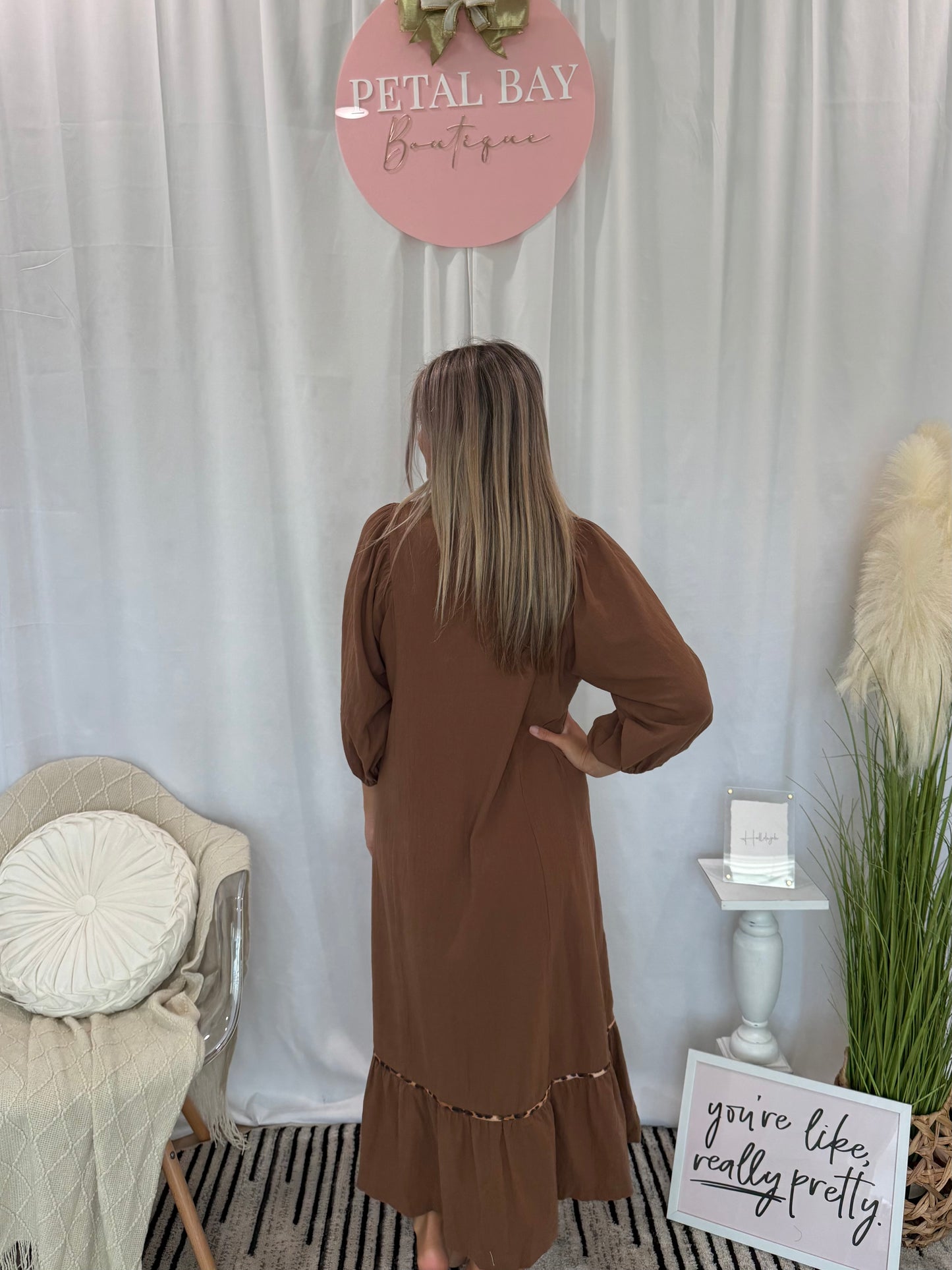 Sleek Cheetah Dress