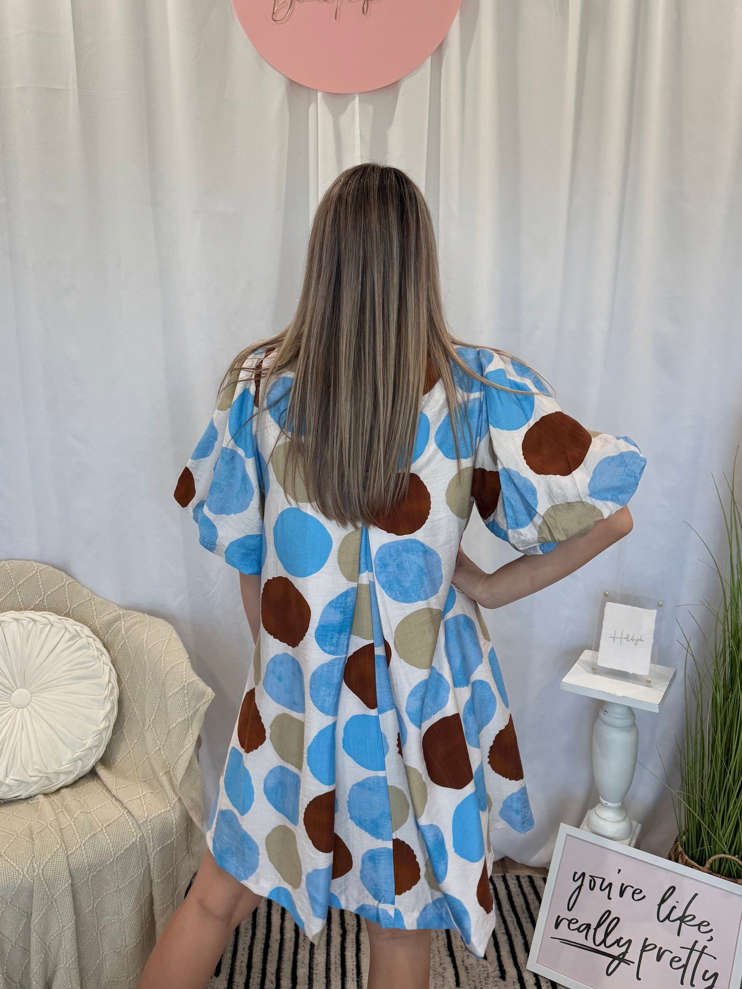 Blueberry Snap Dress (Pockets!)