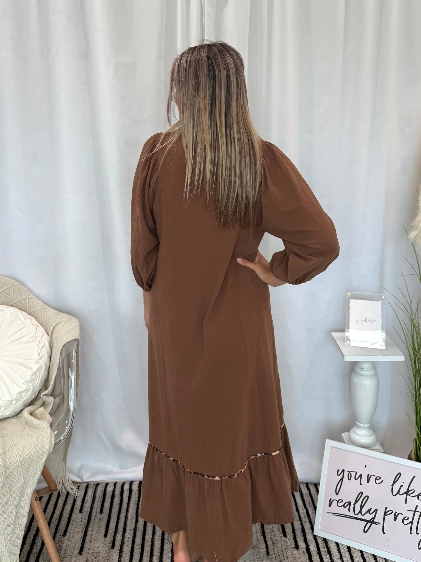 Sleek Cheetah Dress