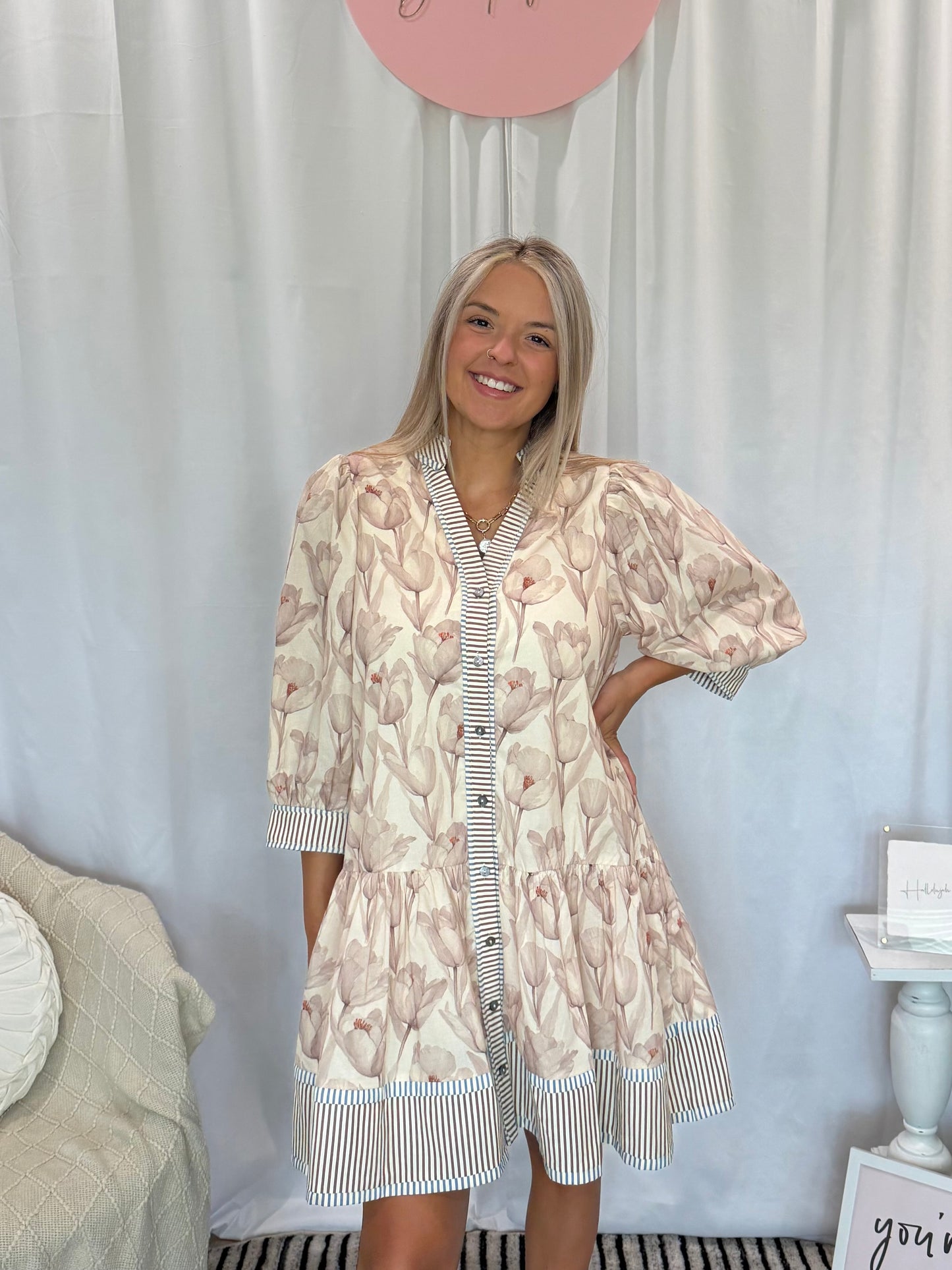 Gentle Blush Dress (Pockets!)