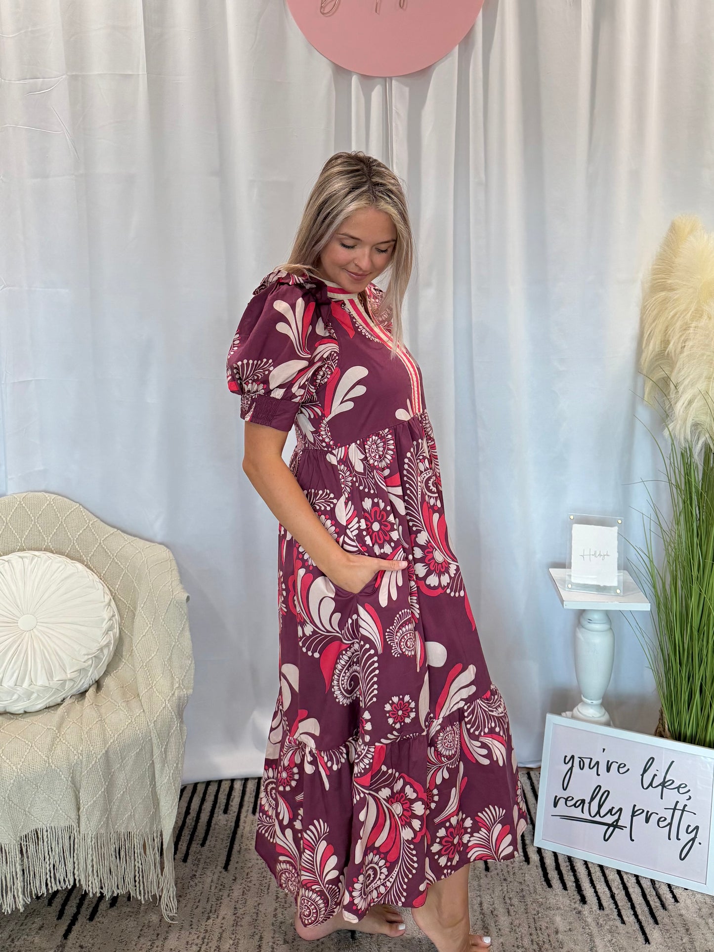Plum Perfection Dress (Pockets!)