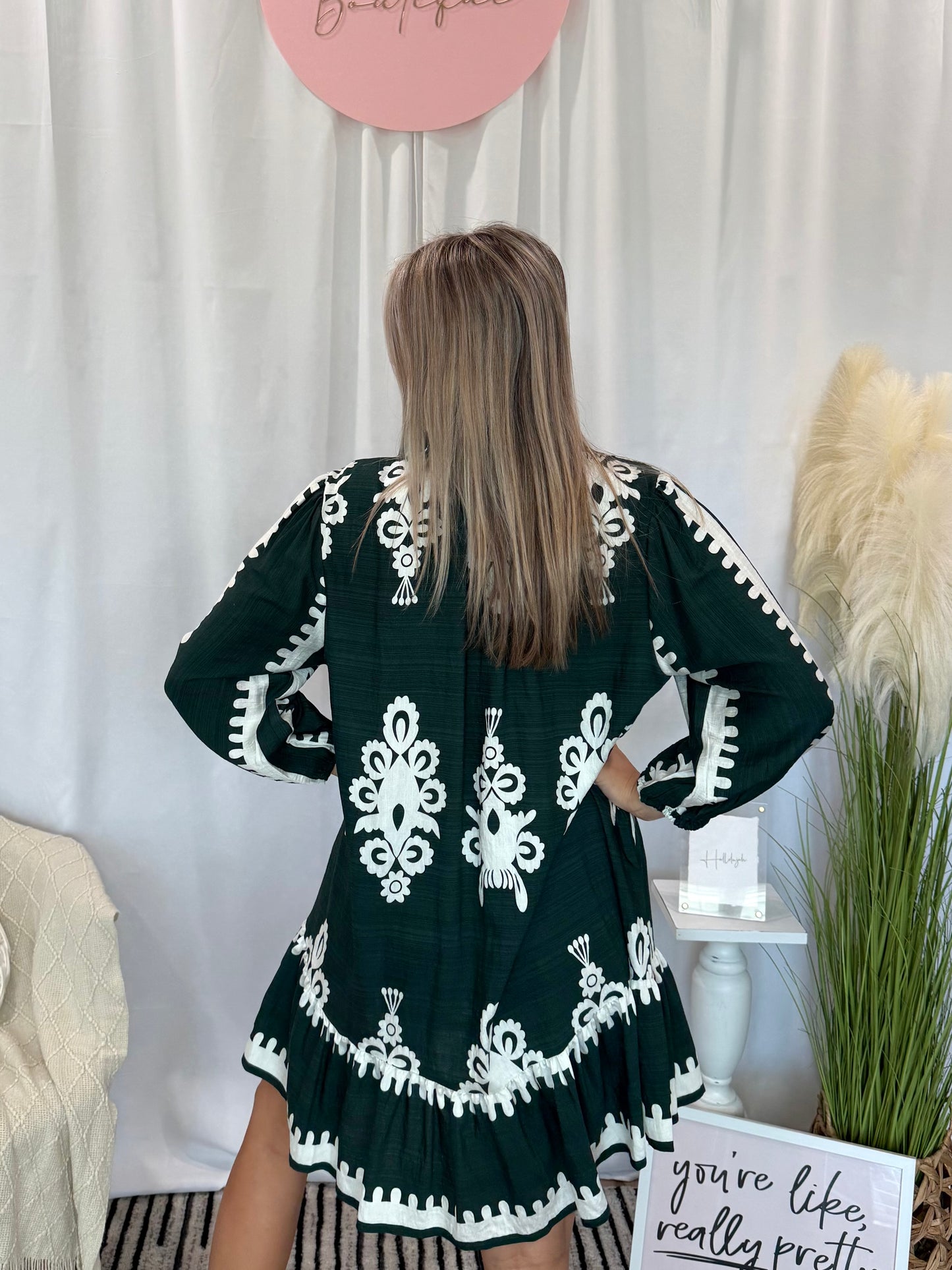 Evergreen Nola Dress