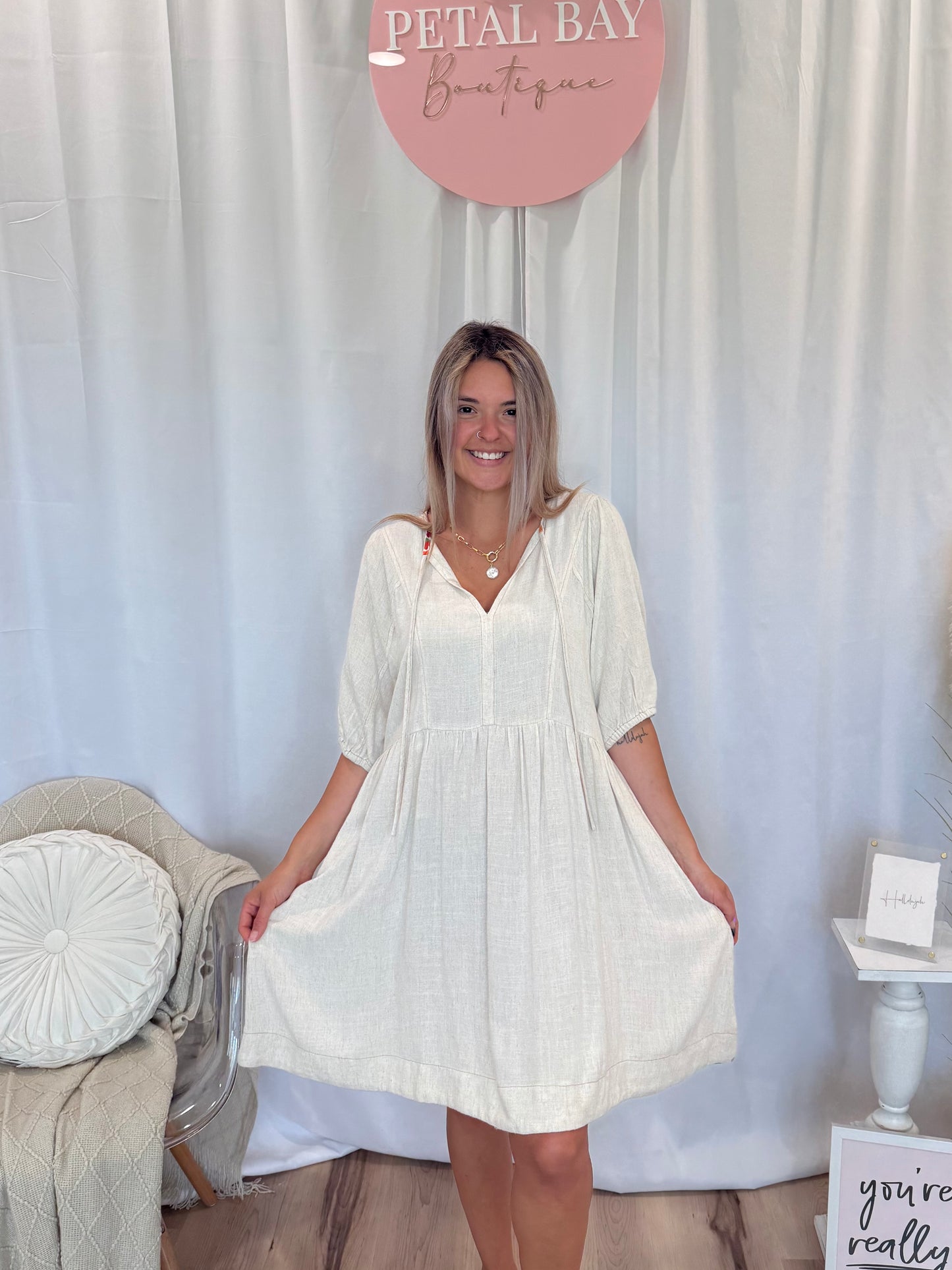 Lovely in Linen Dress