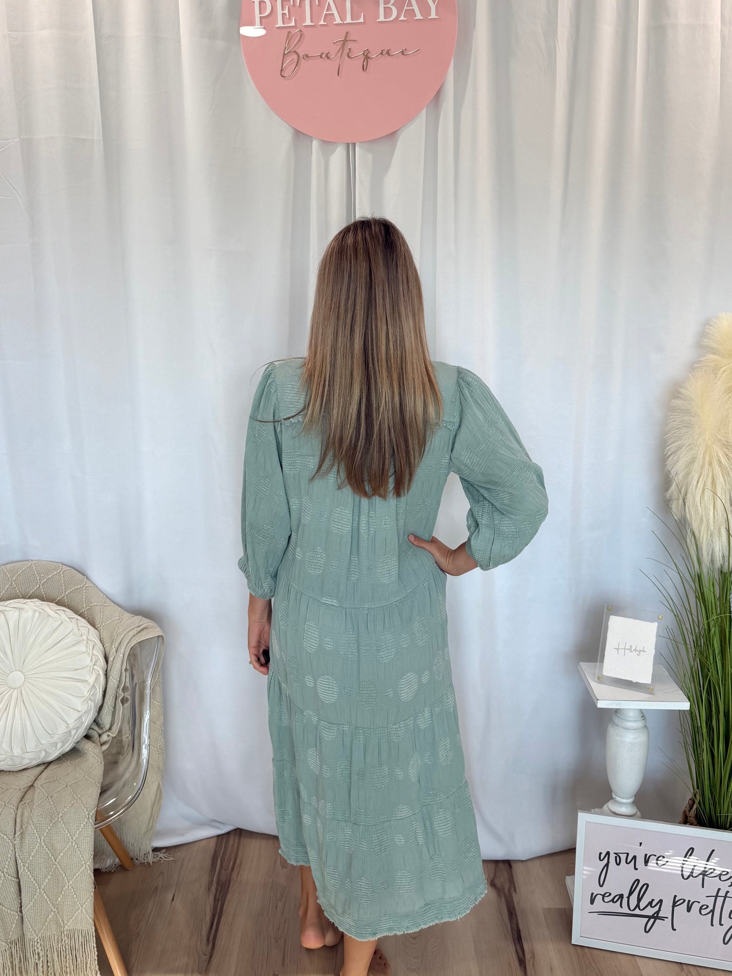 Soft Teal Dress