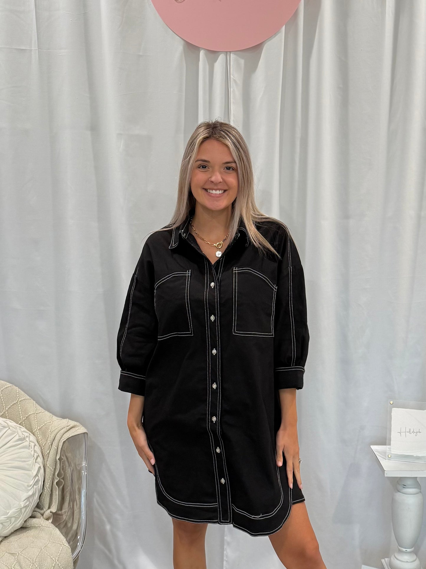 Licorice Denim Dreamsickle Dress