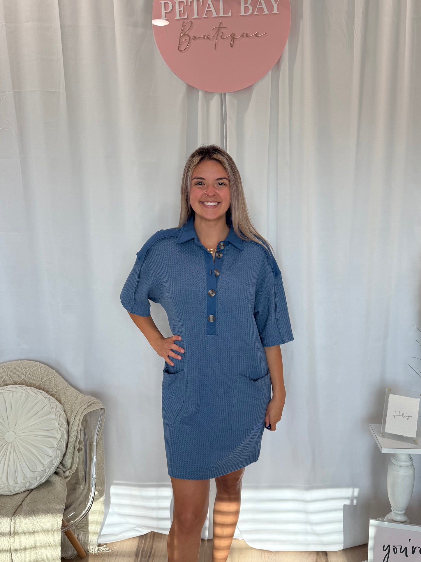 Blue Comfort Dress