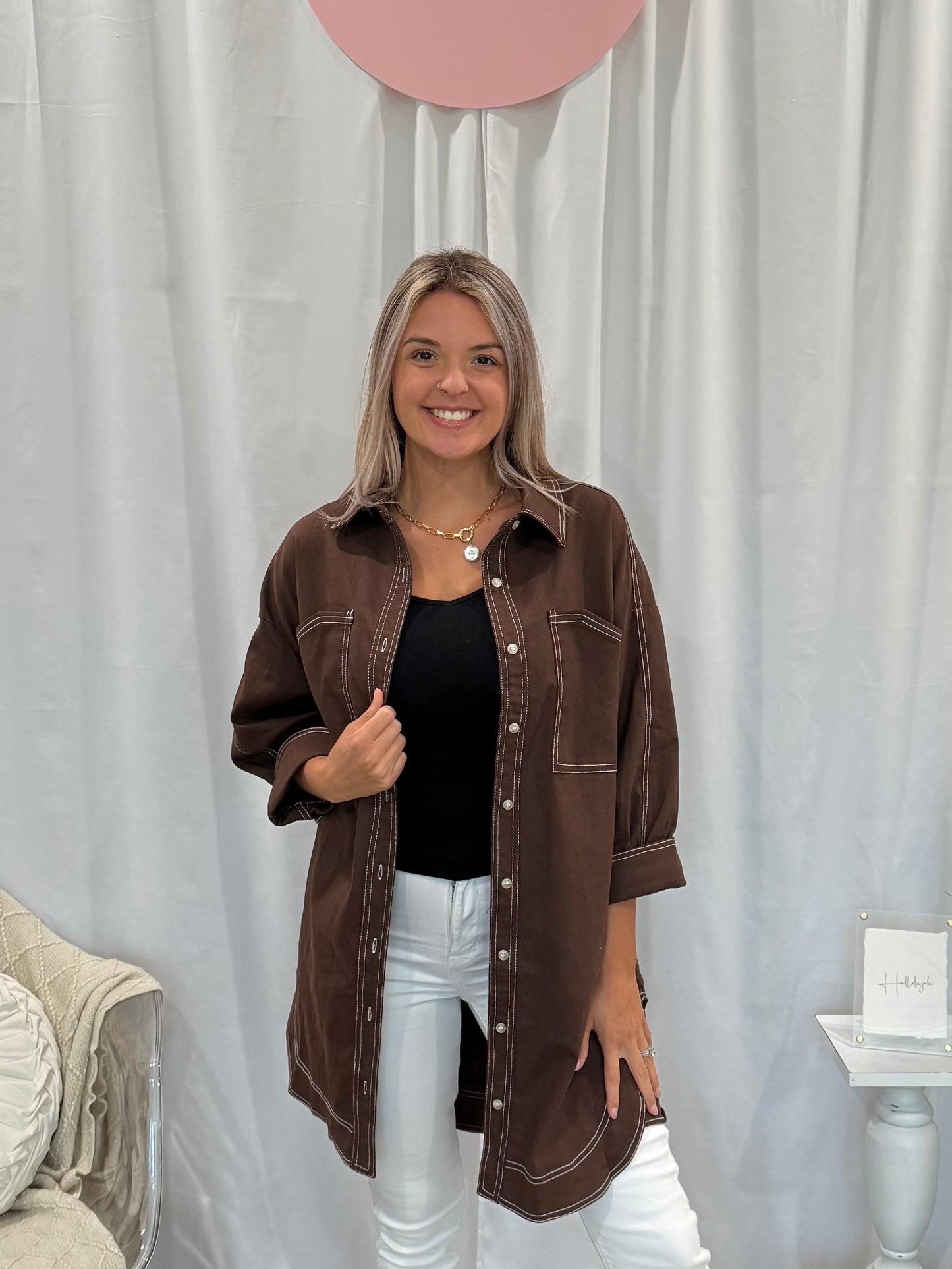 Chocolate Denim Dreamsickle Dress