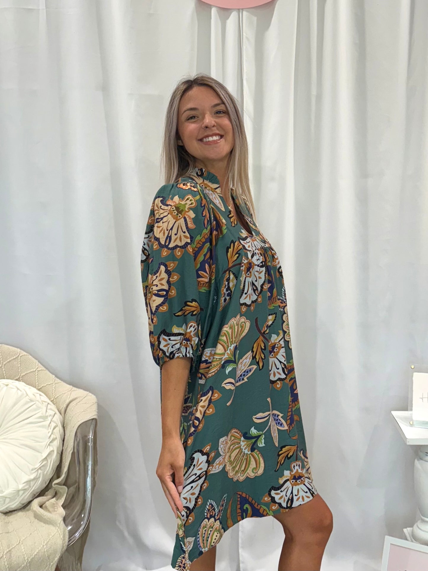 Leafy Green Dress