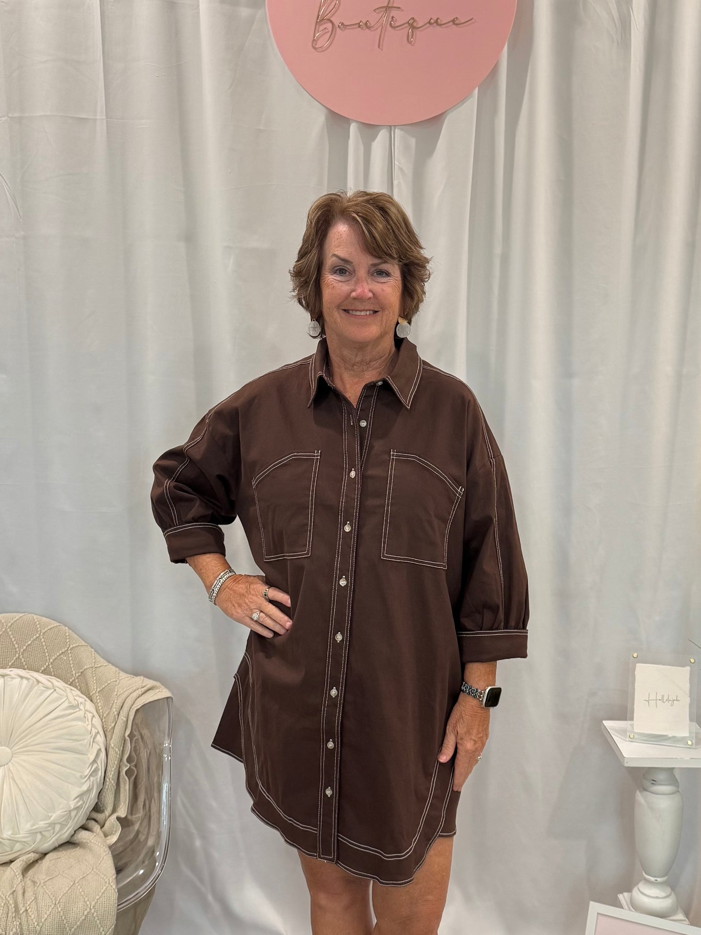 Chocolate Denim Dreamsickle Dress