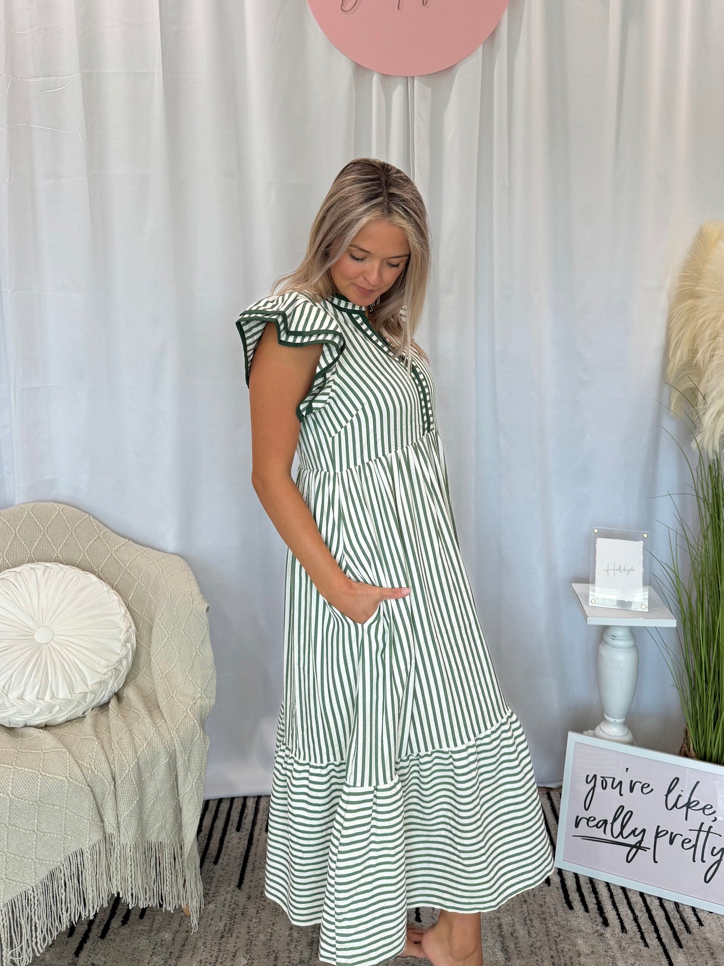 Emerald Gem Dress (Pockets!)