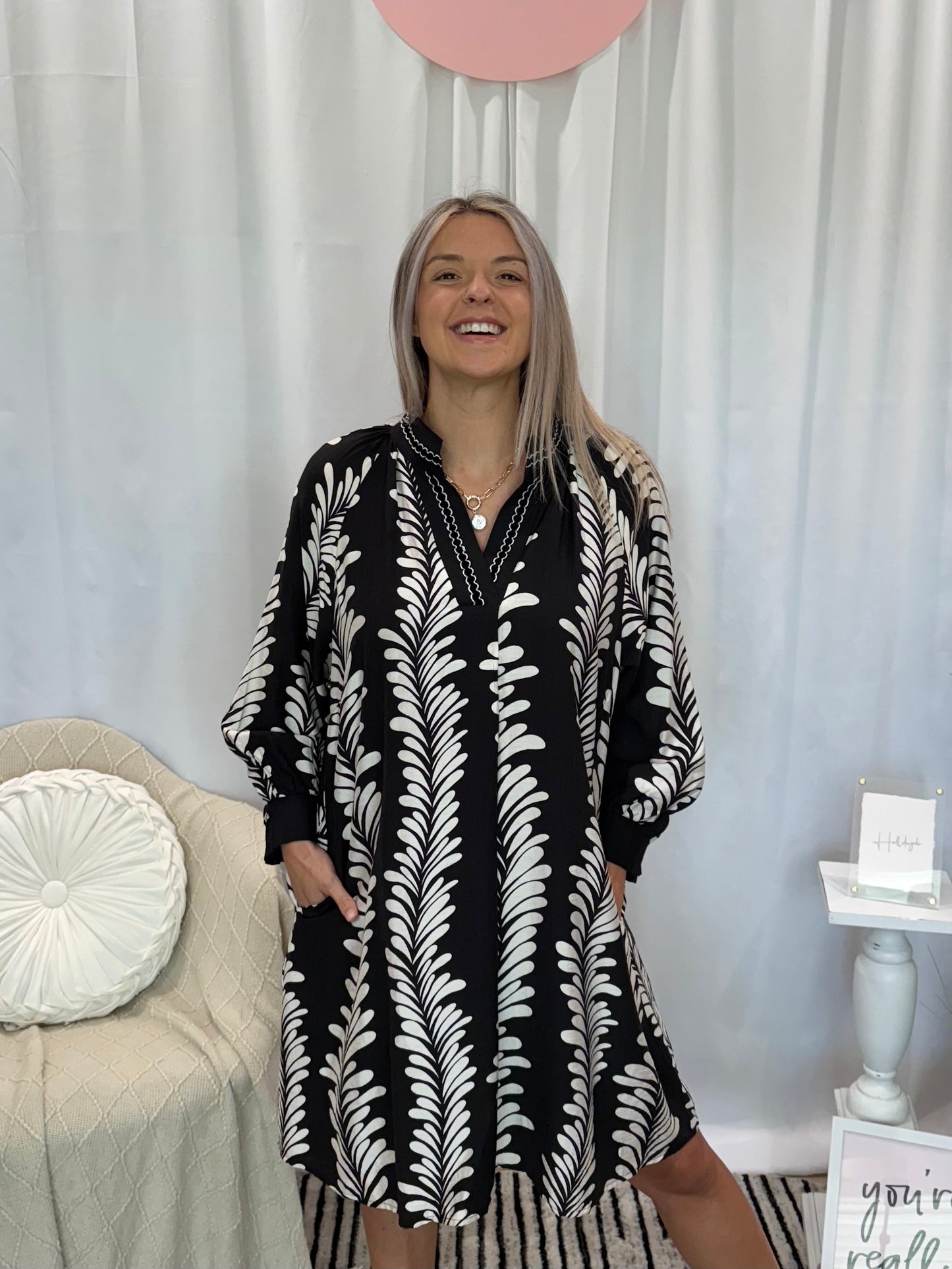 Talk To Me Dress (Pockets!)