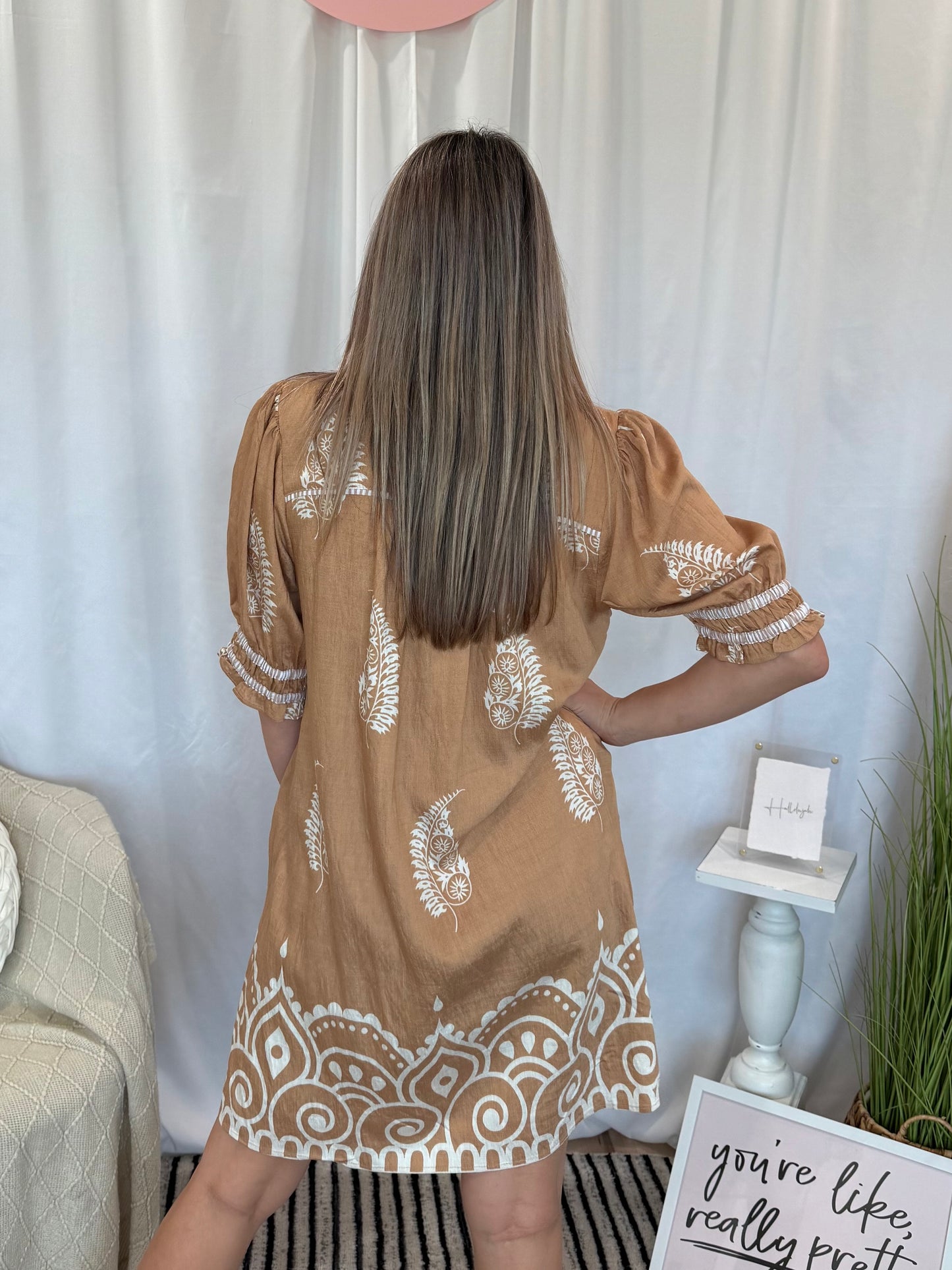 Tan Love Dress (Pockets!)
