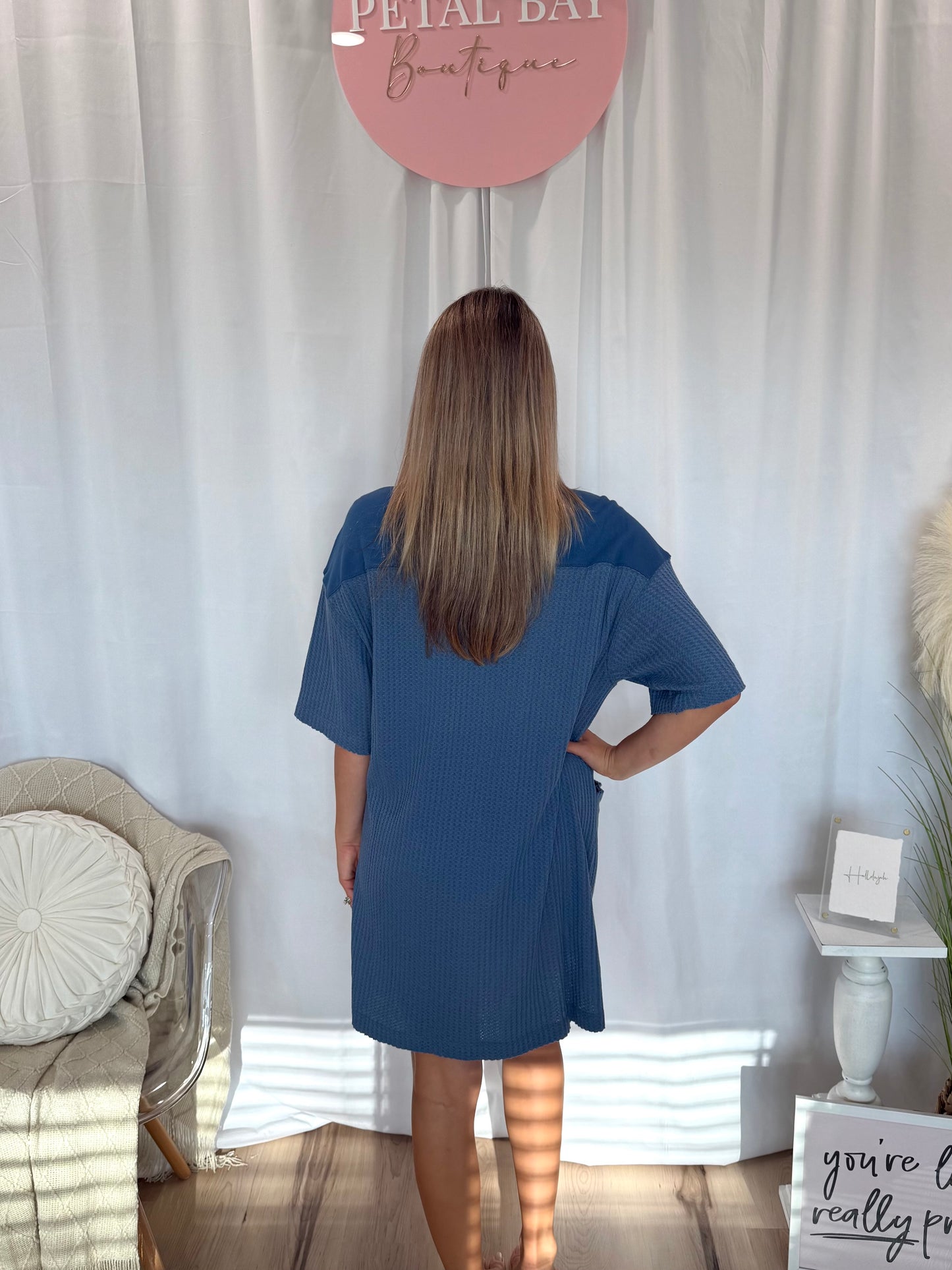 Blue Comfort Dress