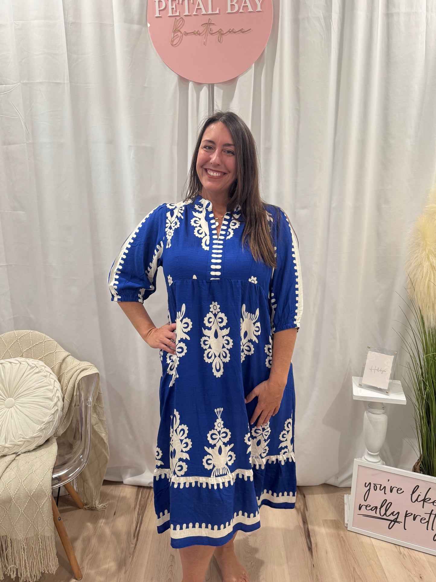 Cobalt French Quarter Dress