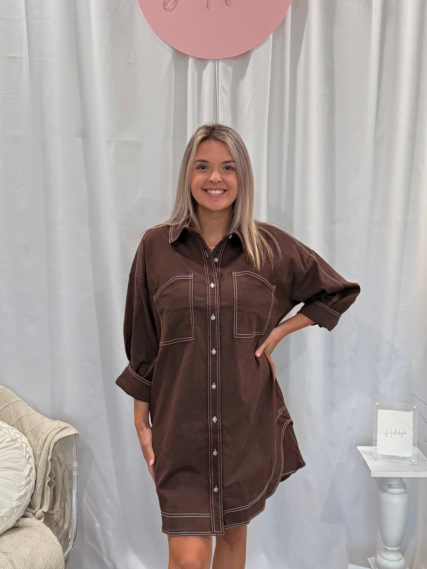 Chocolate Denim Dreamsickle Dress