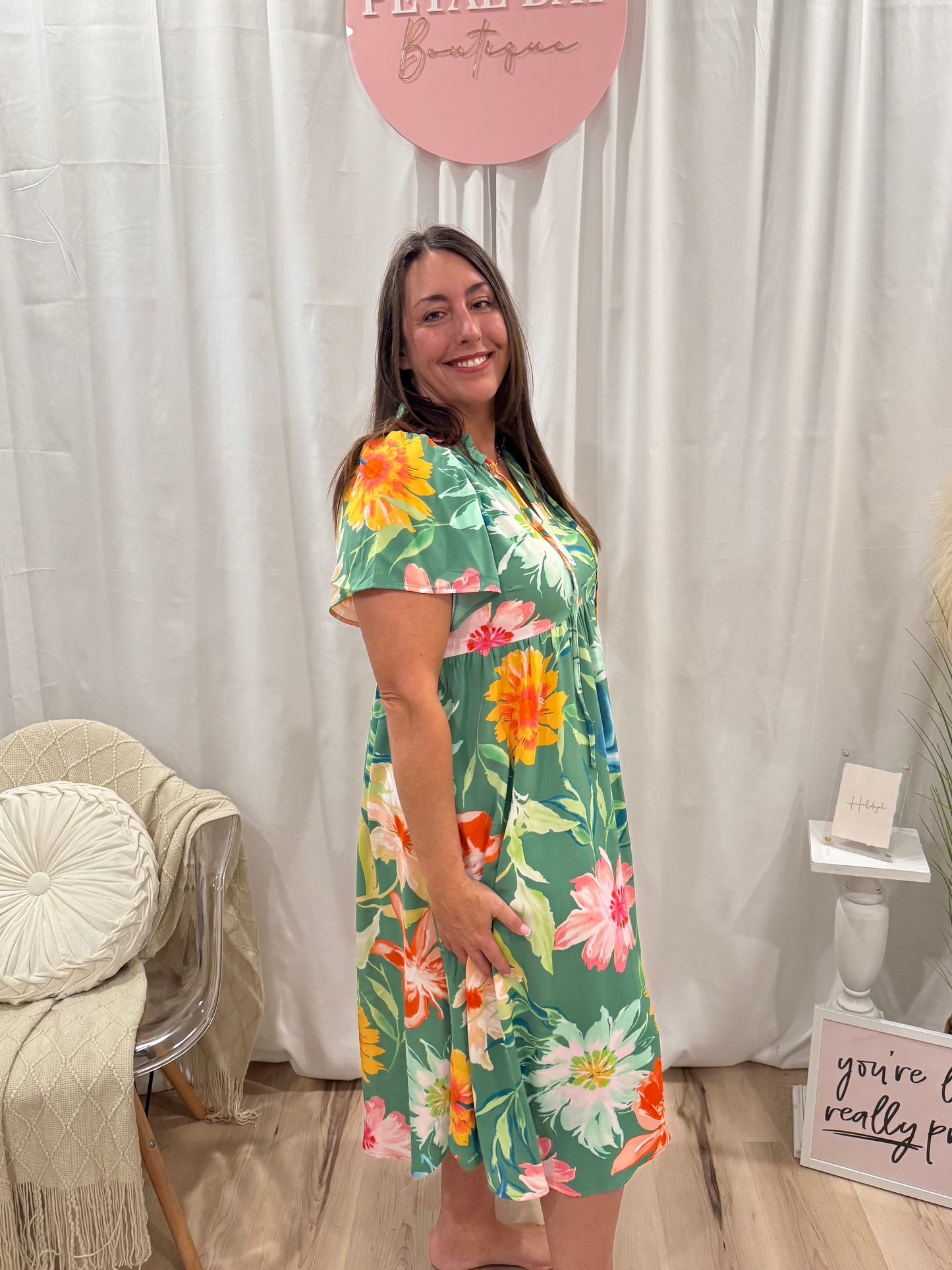 Catch Me on an Island Dress