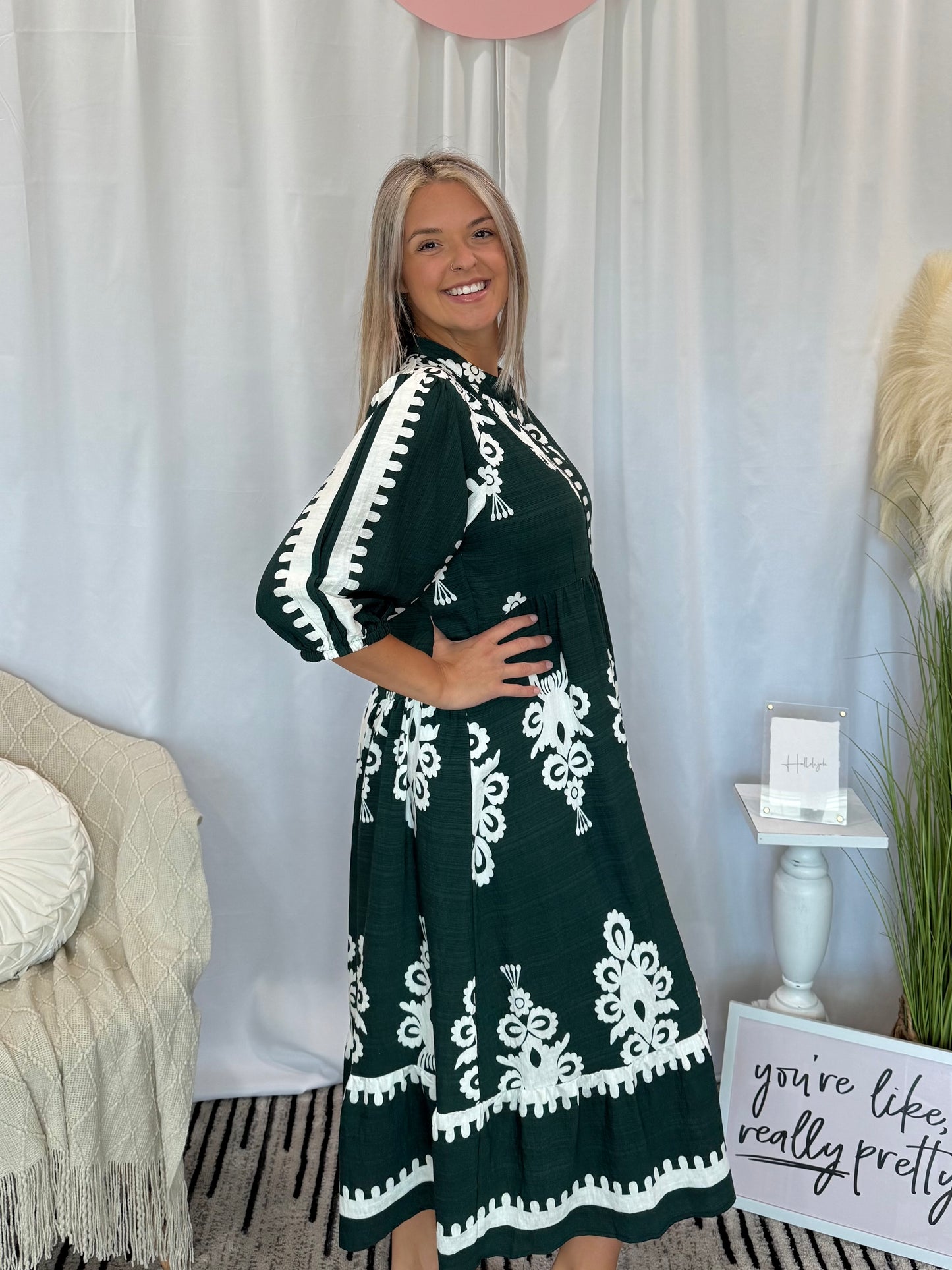 Evergreen French Quarter Dress