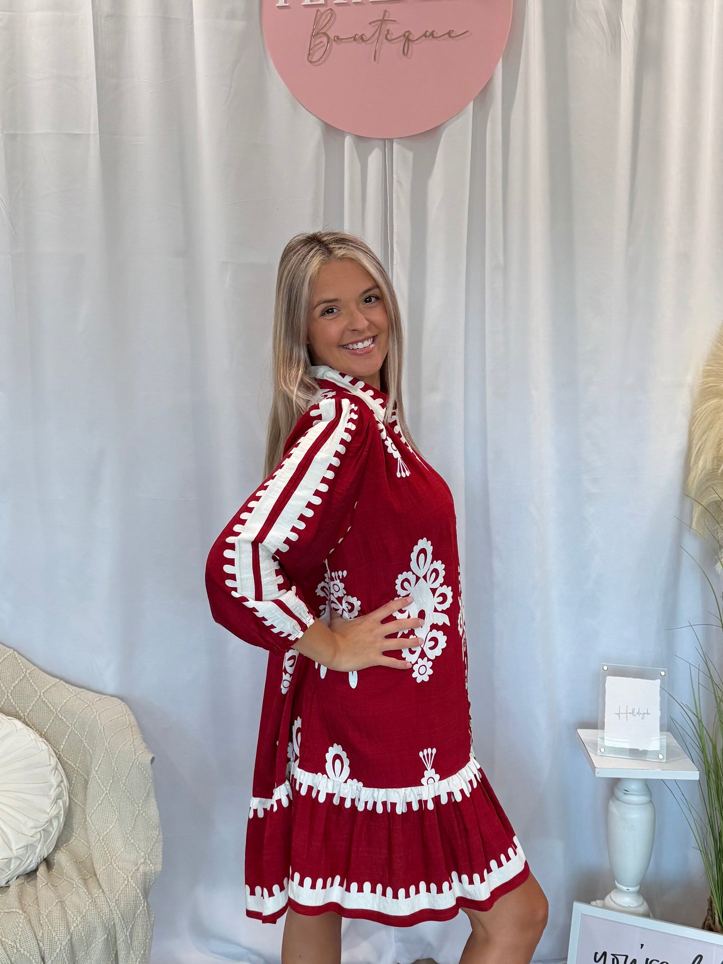 Cranberry Nola Dress