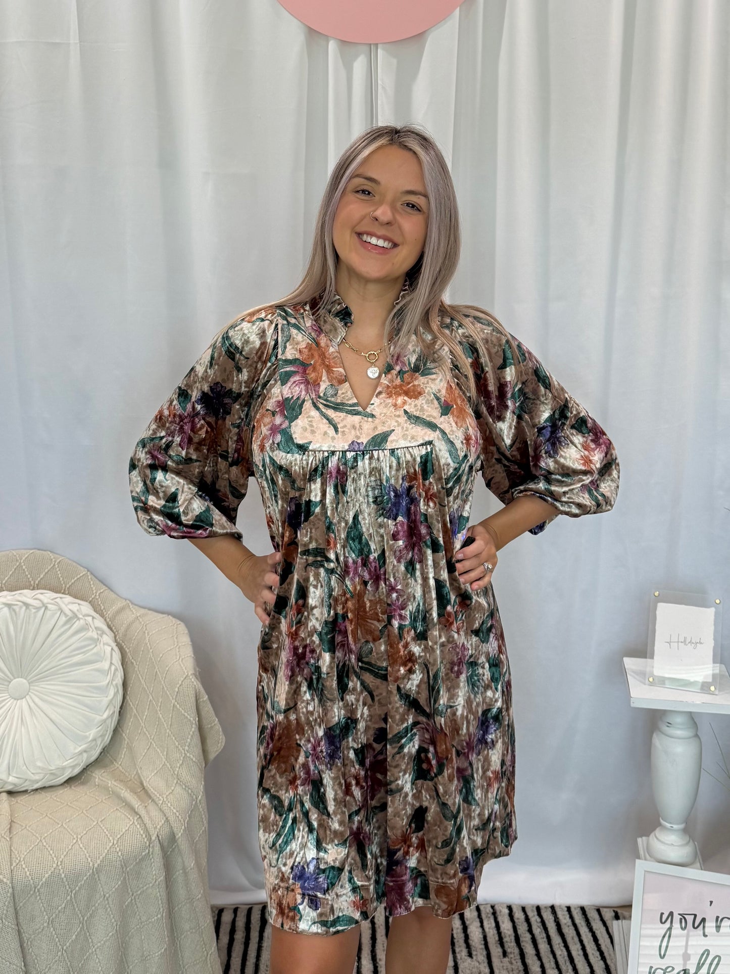 Velvet Glimmer Dress