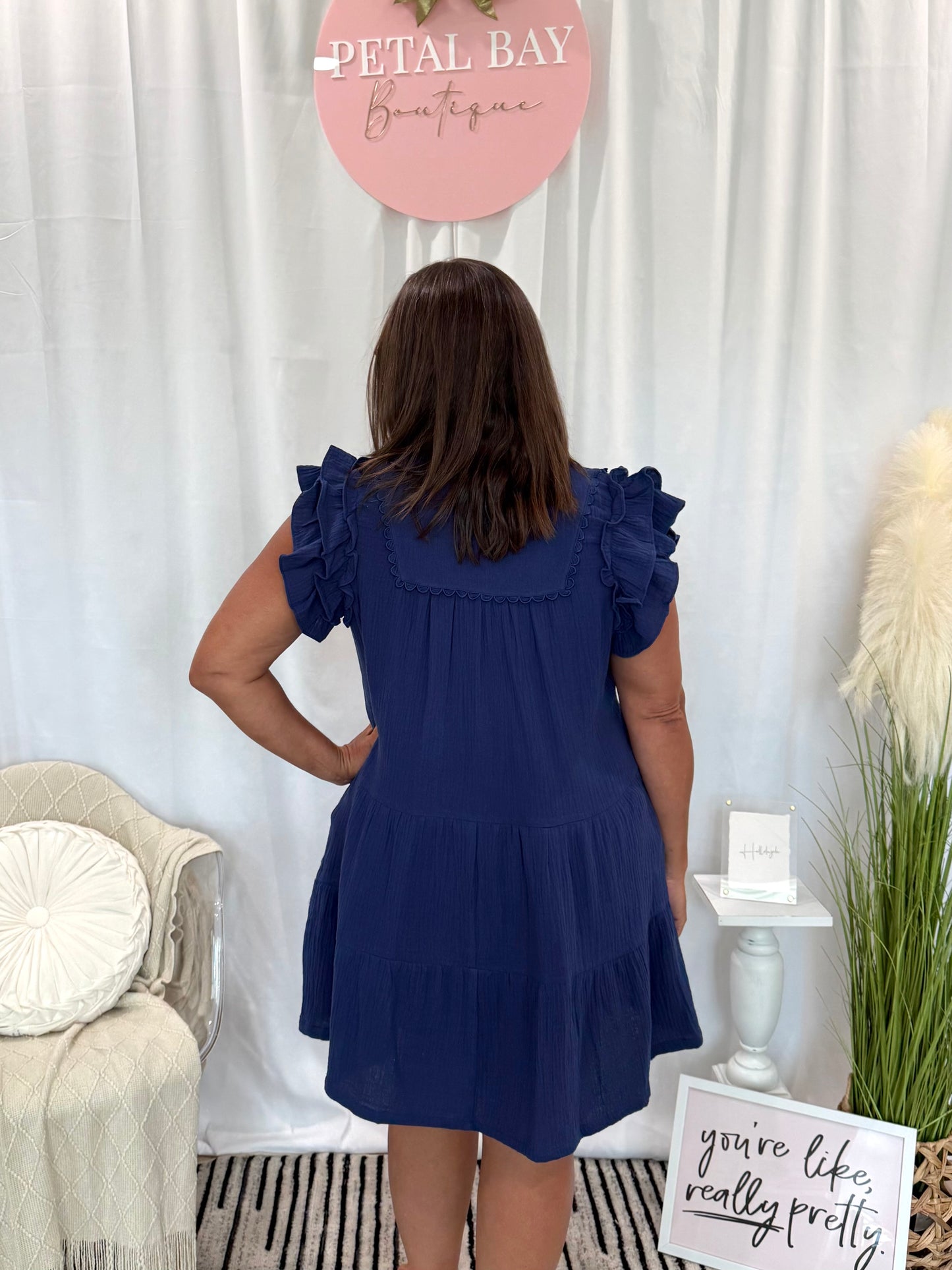 Twilight Azure Dress (Pockets!)