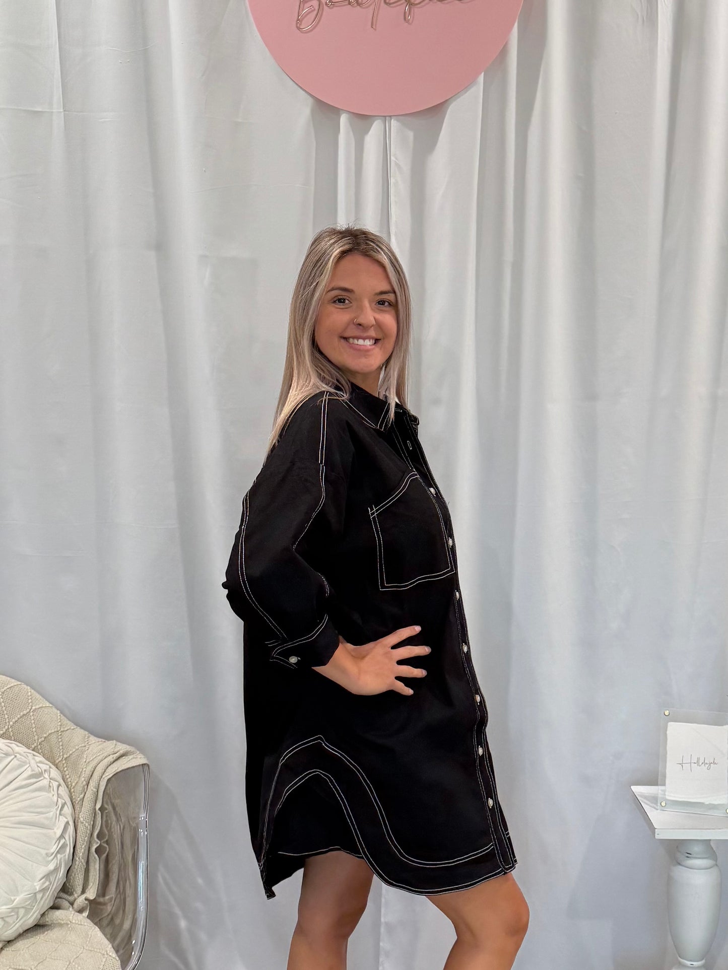 Licorice Denim Dreamsickle Dress