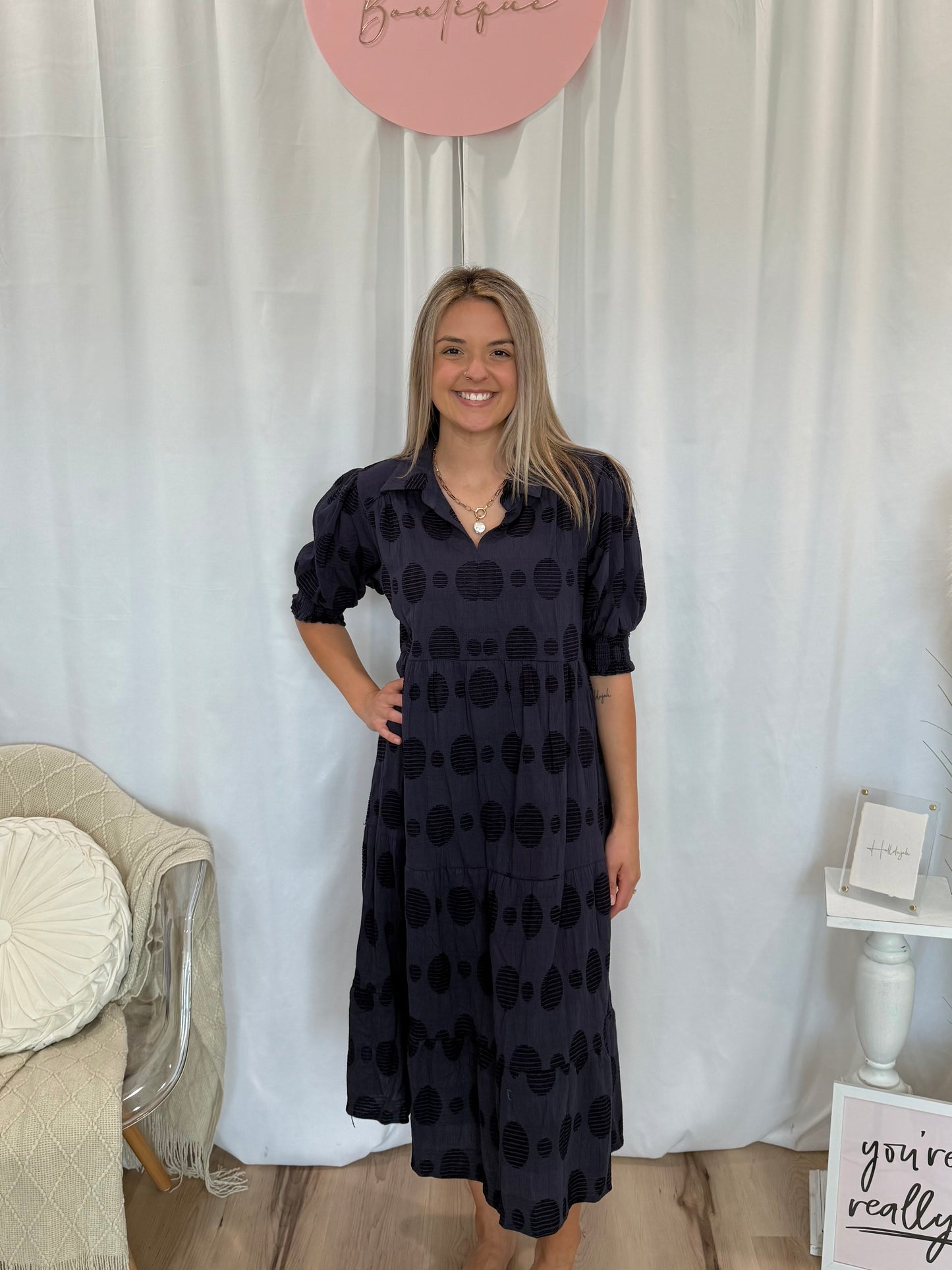 Navy Nightshade Dress