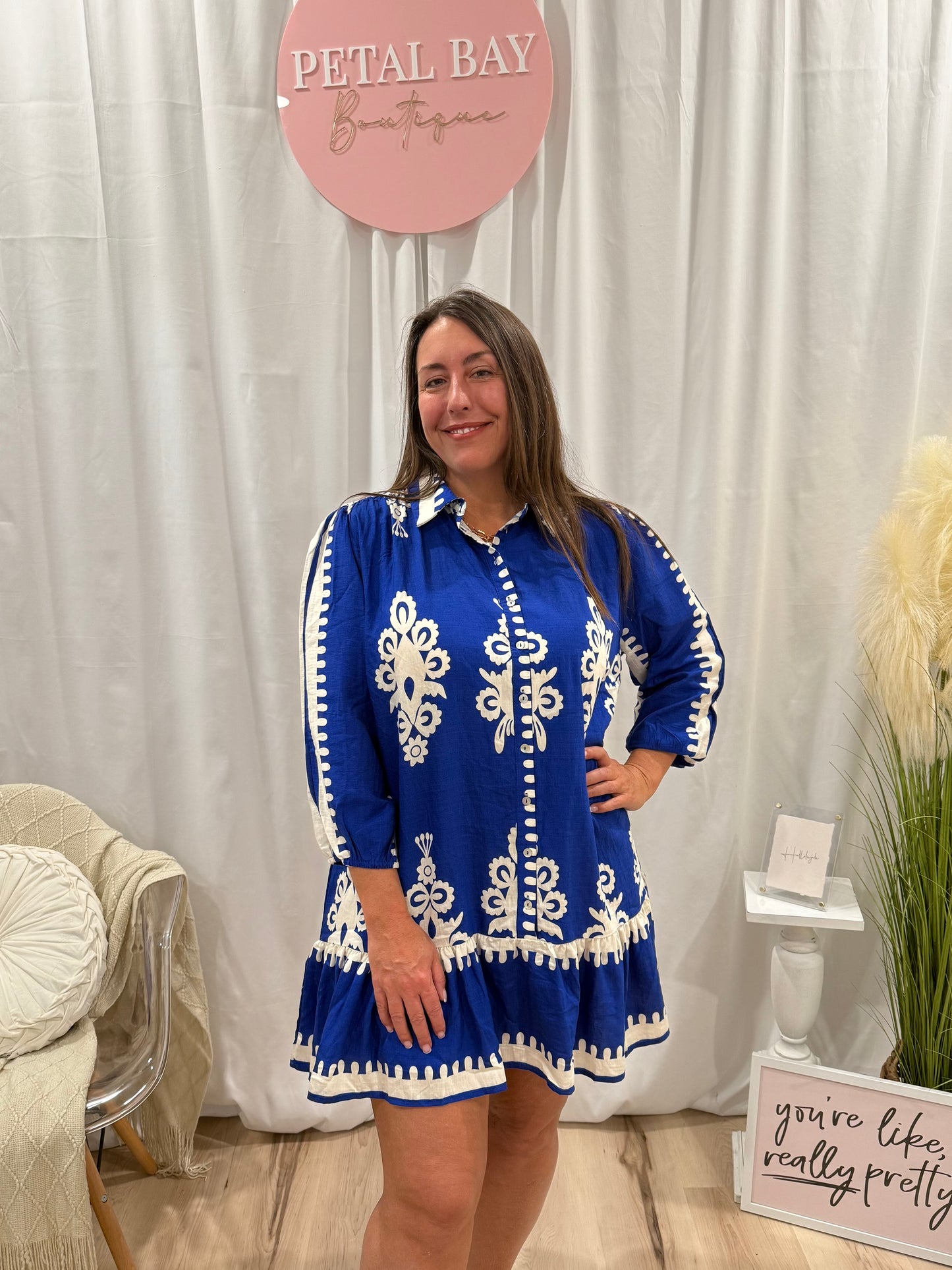 Cobalt Nola Dress