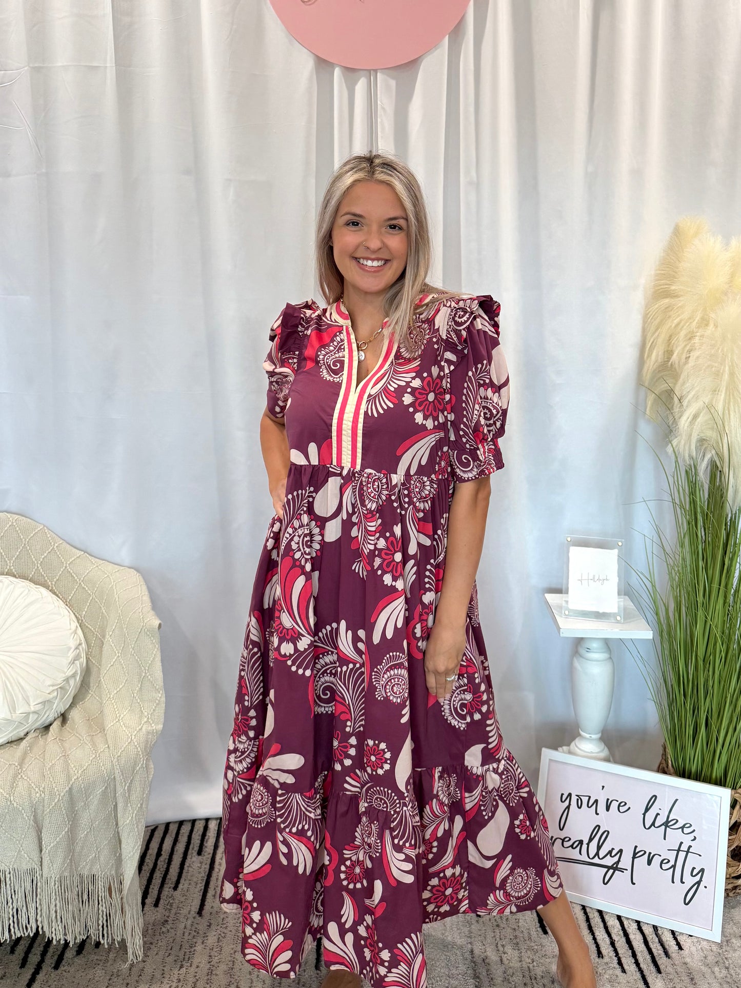 Plum Perfection Dress (Pockets!)