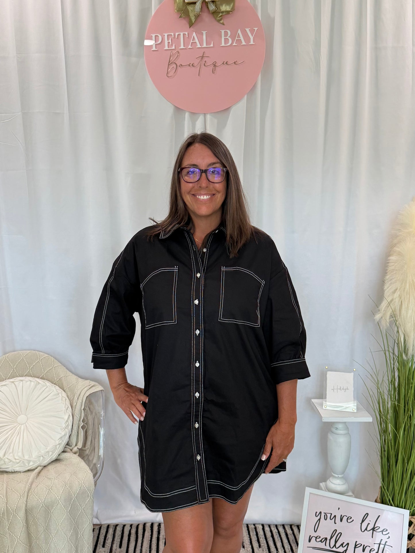 Licorice Denim Dreamsickle Dress