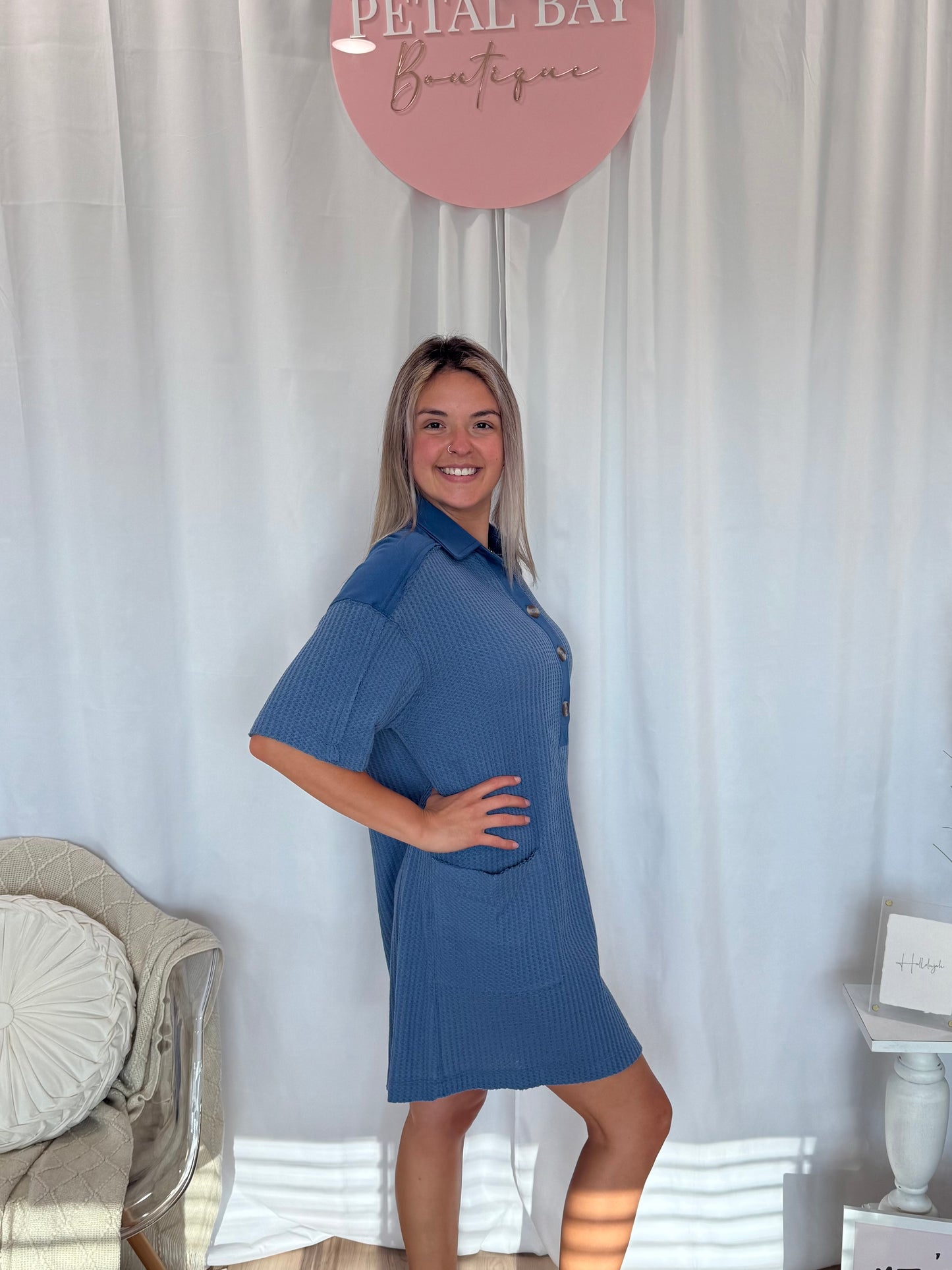 Blue Comfort Dress