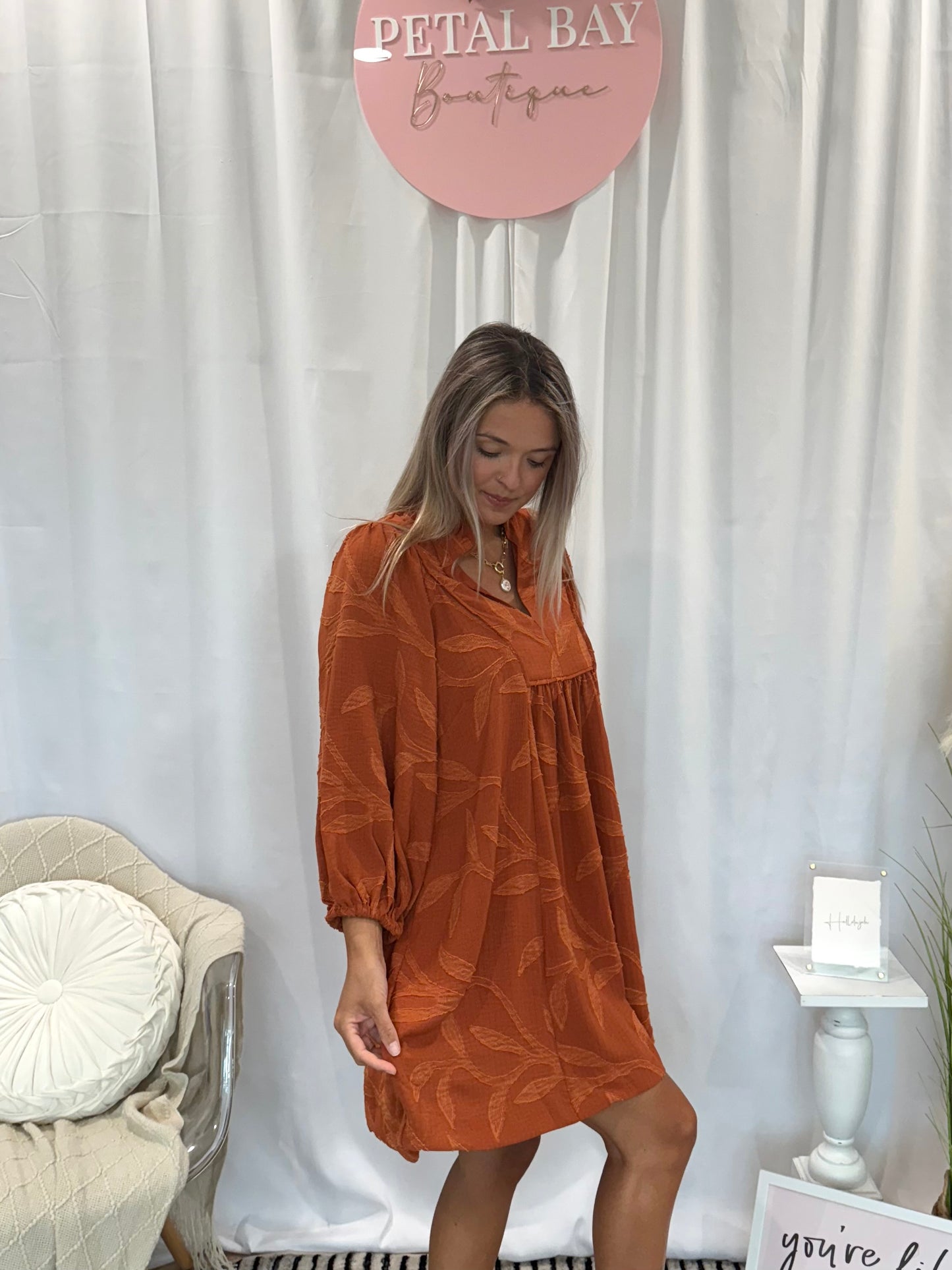 Signature Rust Dress
