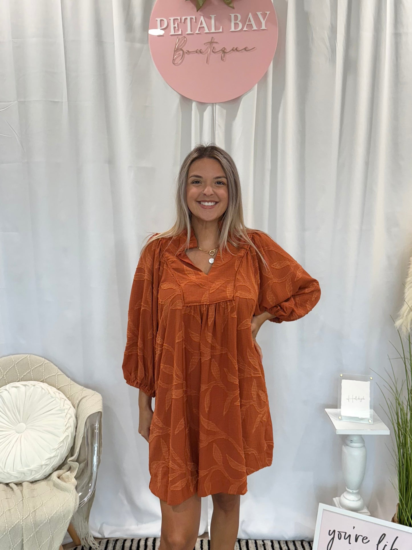 Signature Rust Dress