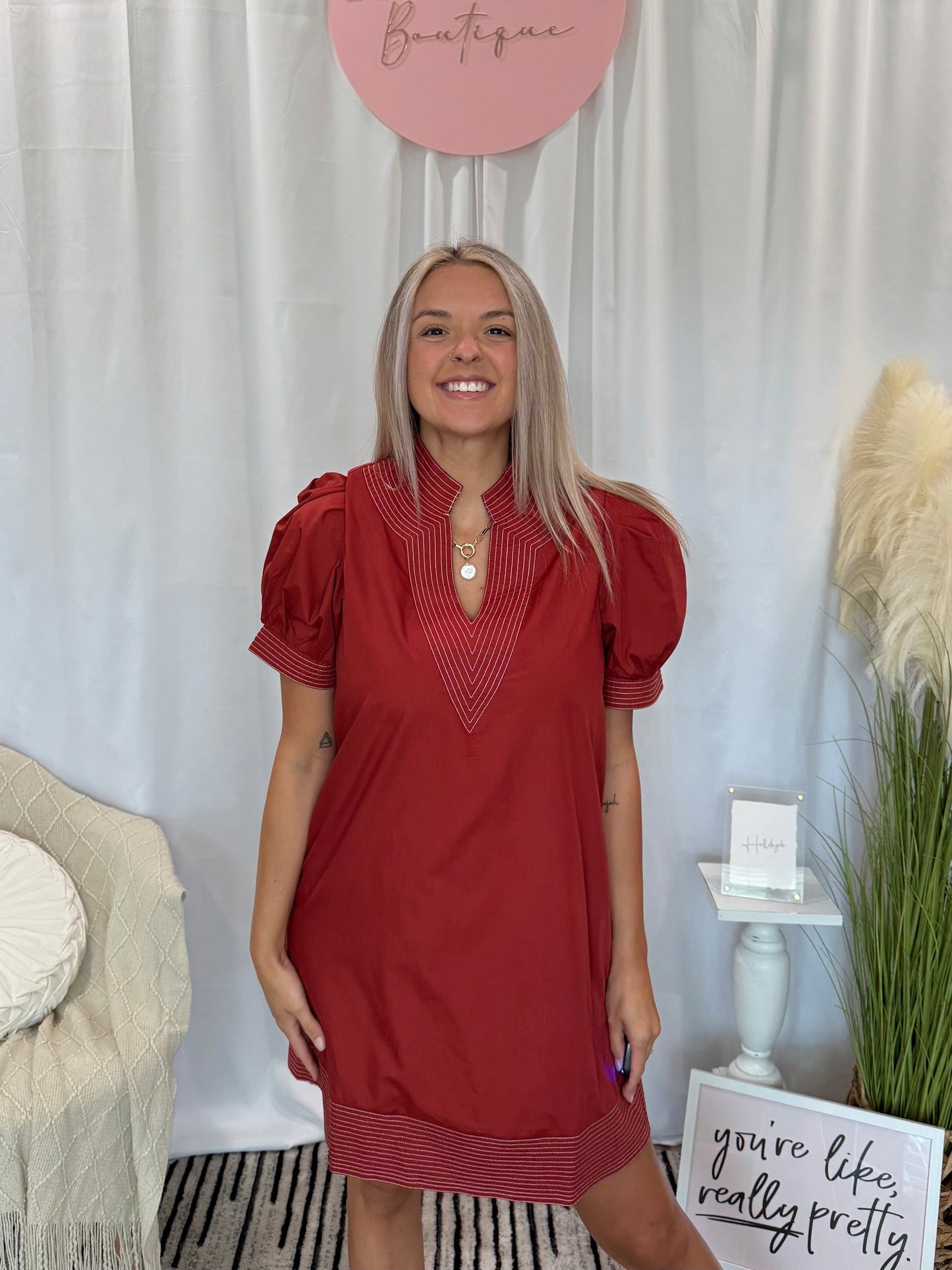 Sunset Sienna Luxury Dress (Pockets!)